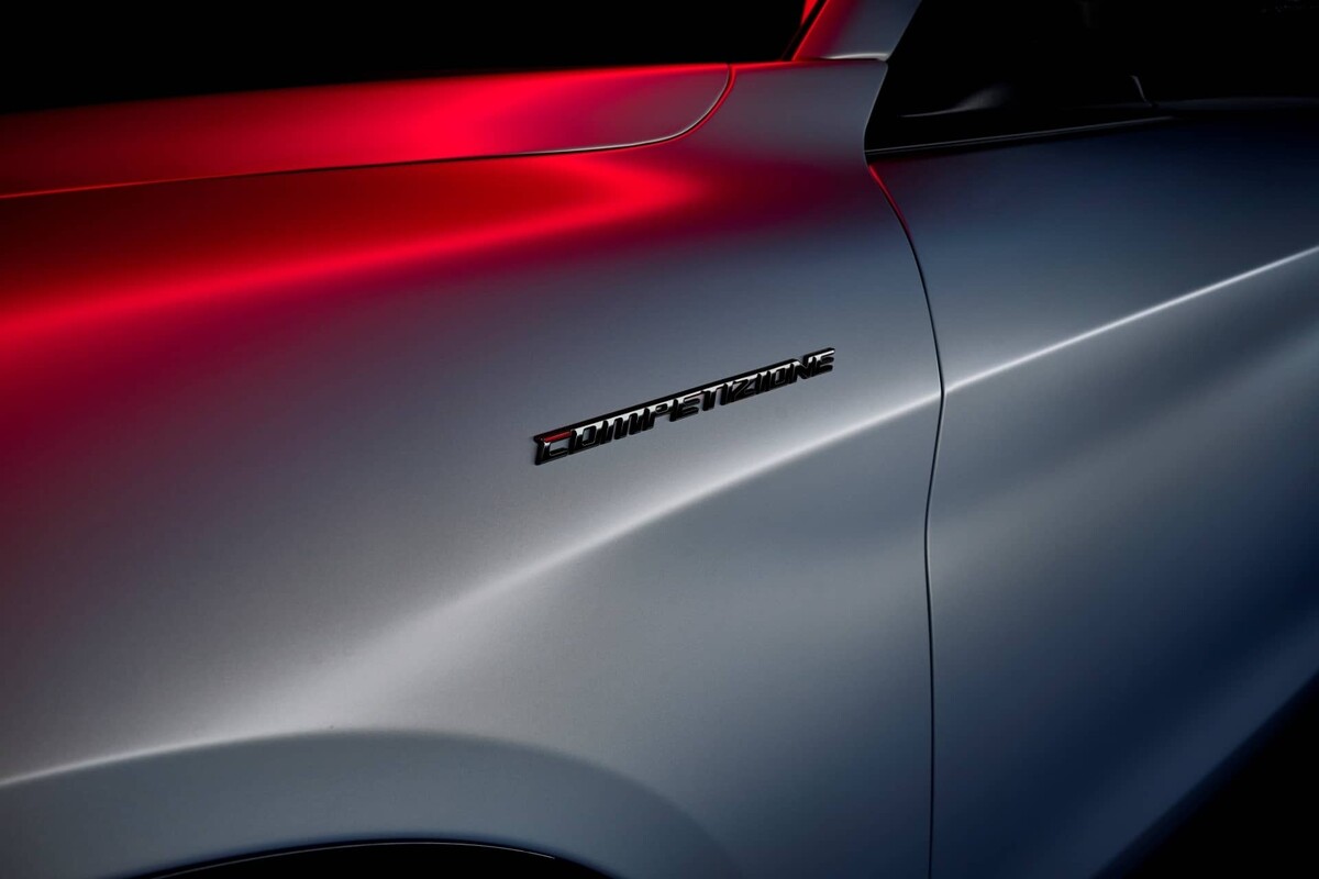Elegante estribo con iluminación del nombre en el Alfa Romeo Stelvio Elegante estribo con iluminación del nombre en el Alfa Romeo Stelvio