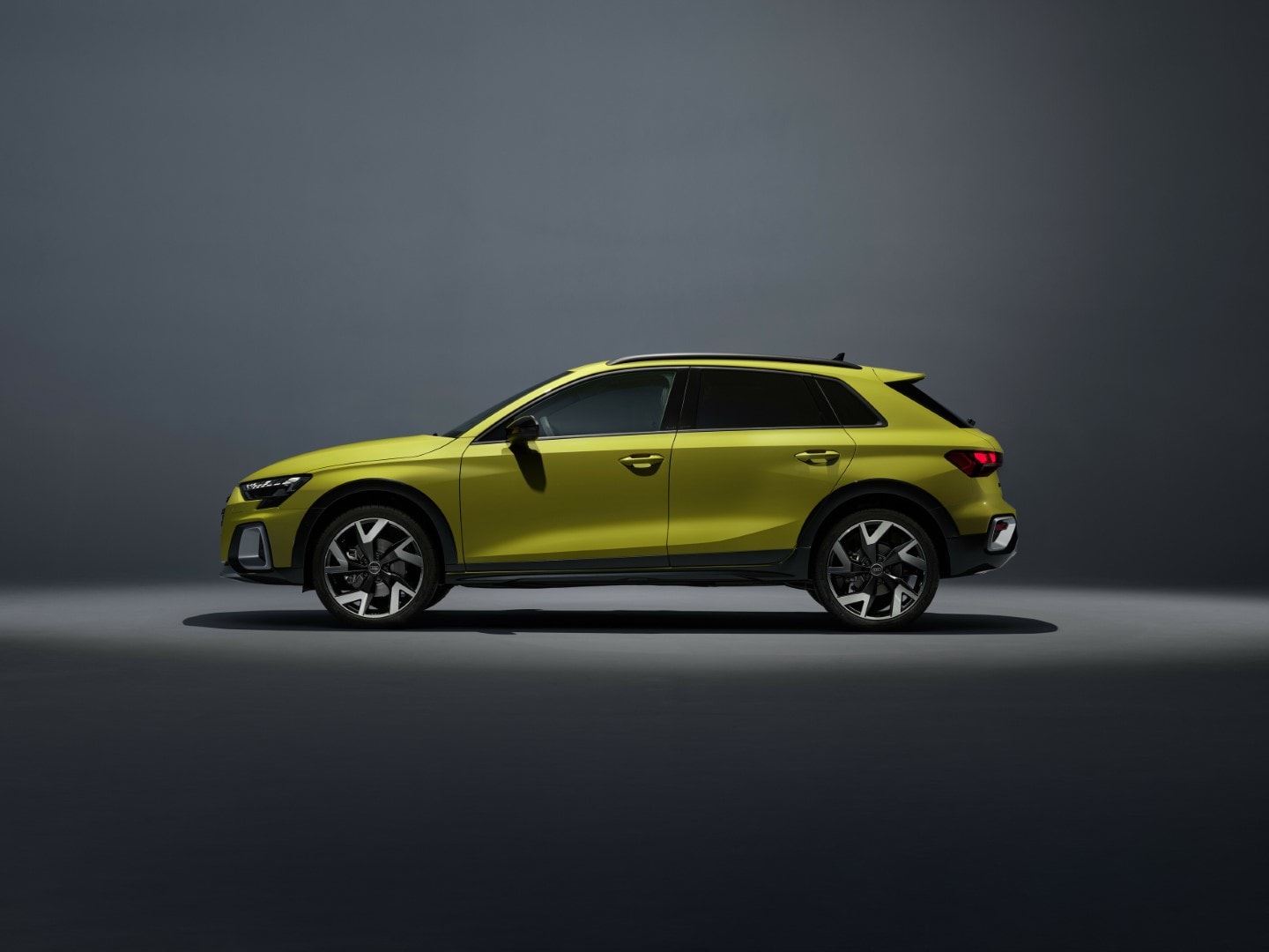 Vista lateral del A3 que subraya su aspecto tridimensional y sus líneas.