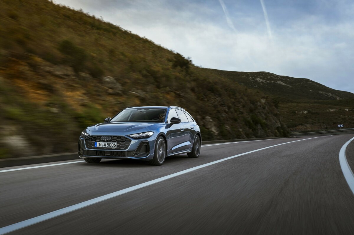 La imponente vista frontal del A5 Avant revela su carácter deportivo. La imponente vista frontal del A5 Avant revela su carácter deportivo.