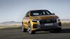 Vista frontal imponente del Audi Q8 con carrocería en color dorado. Vista frontal imponente del Audi Q8 con carrocería en color dorado.