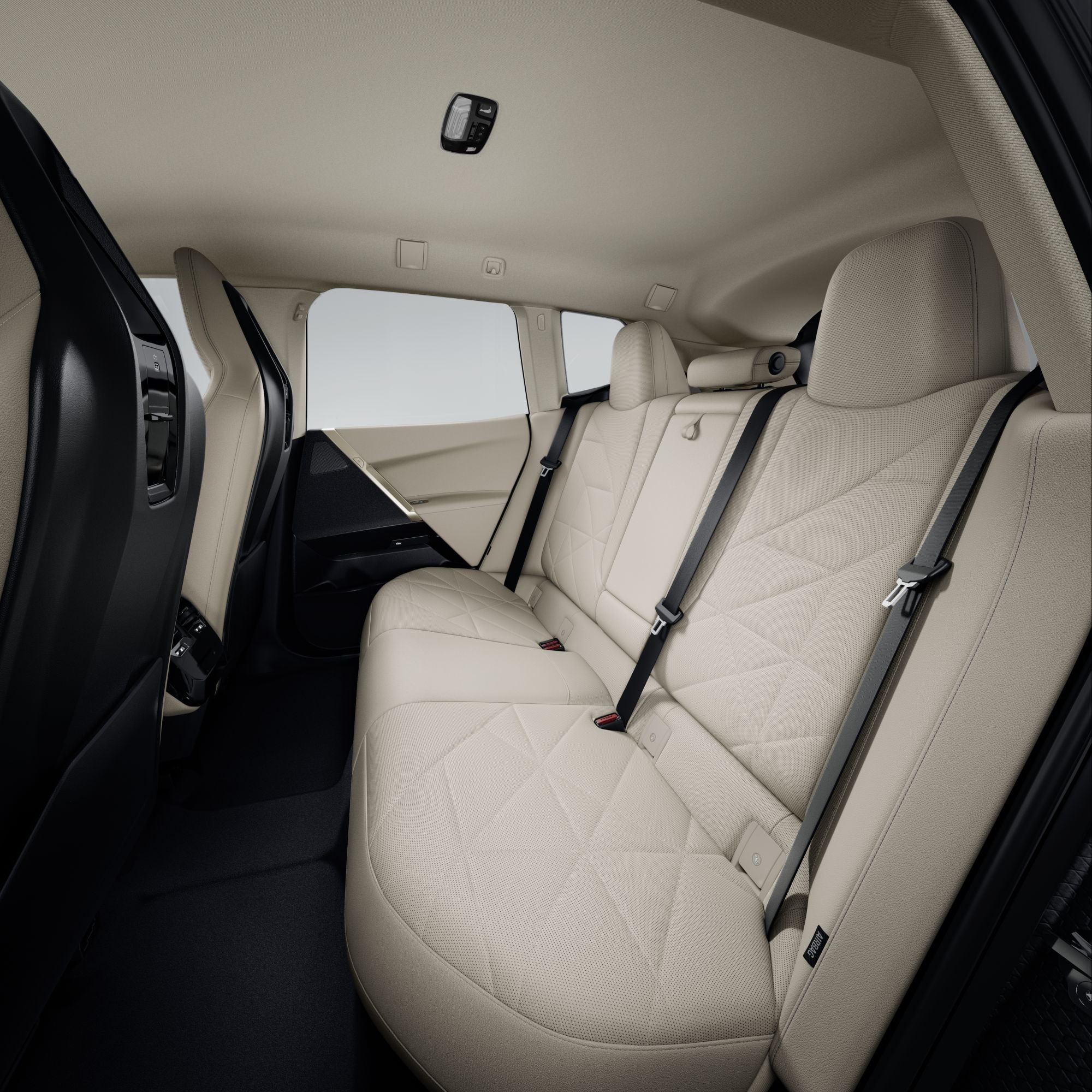 Una mirada frontal al iX, destacando su distintivo diseño BMW.