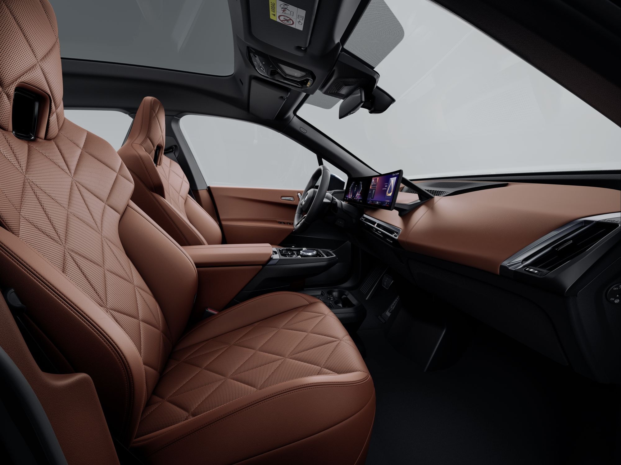 Vista trasera del BMW iX, con diseño moderno y funcional.