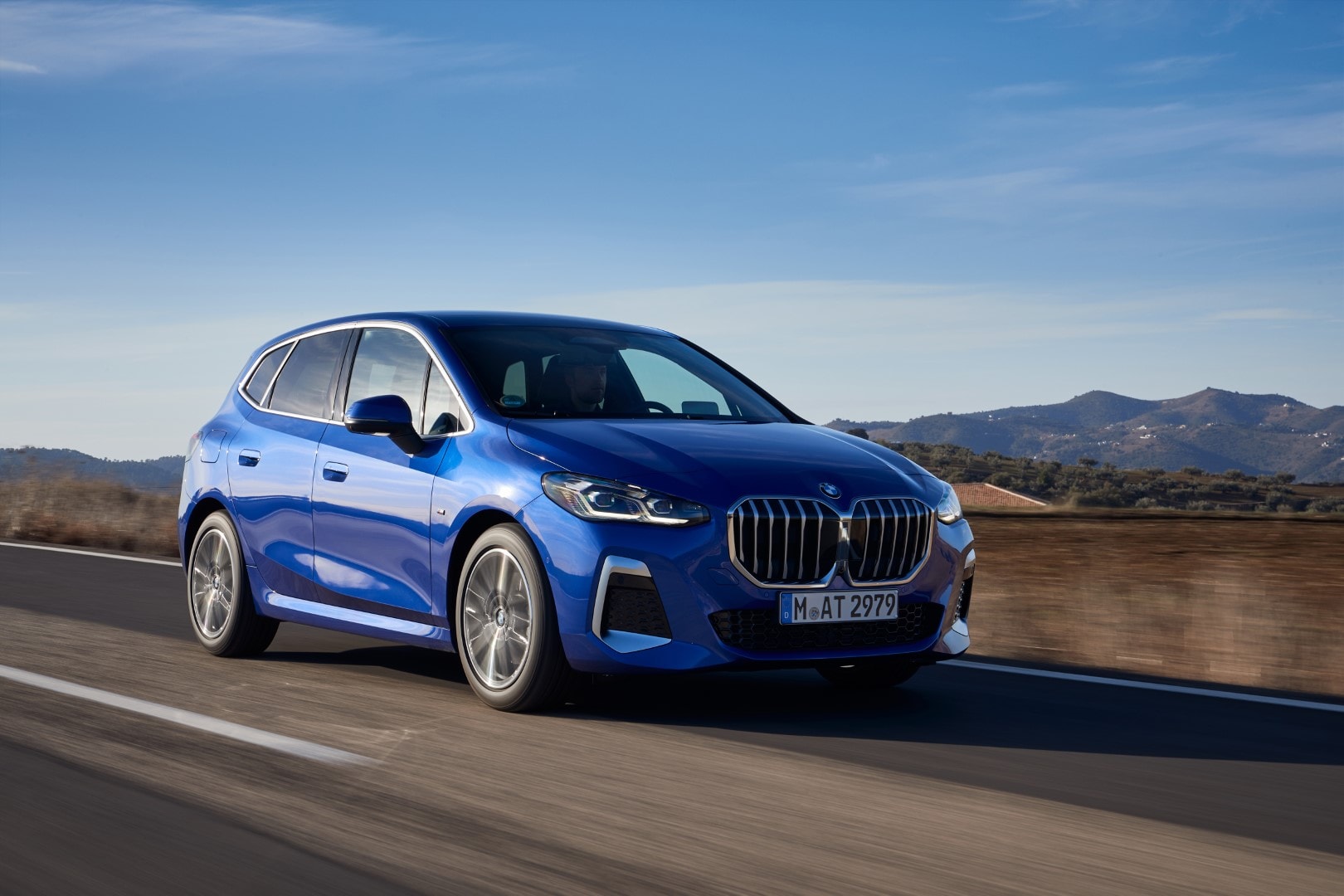 La dinámica lateral del BMW Serie 2 Active Tourer en acción.