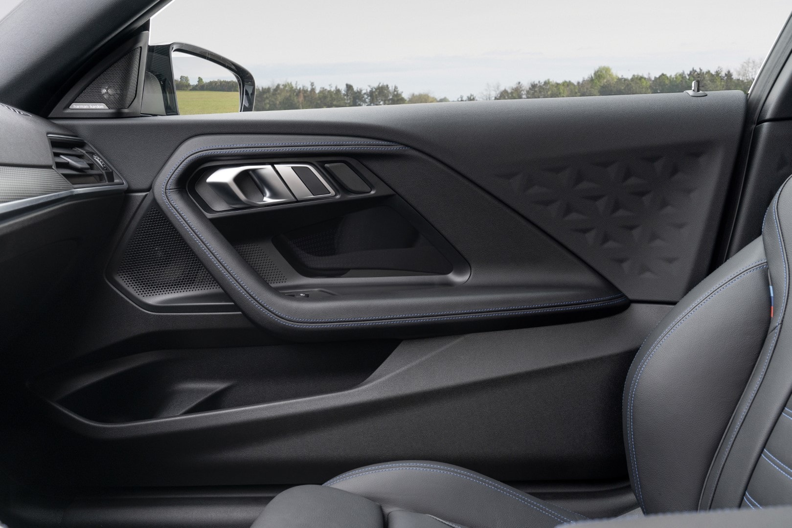 Acabados premium y diseño ergonómico en la puerta del BMW Serie 2 Coupé.