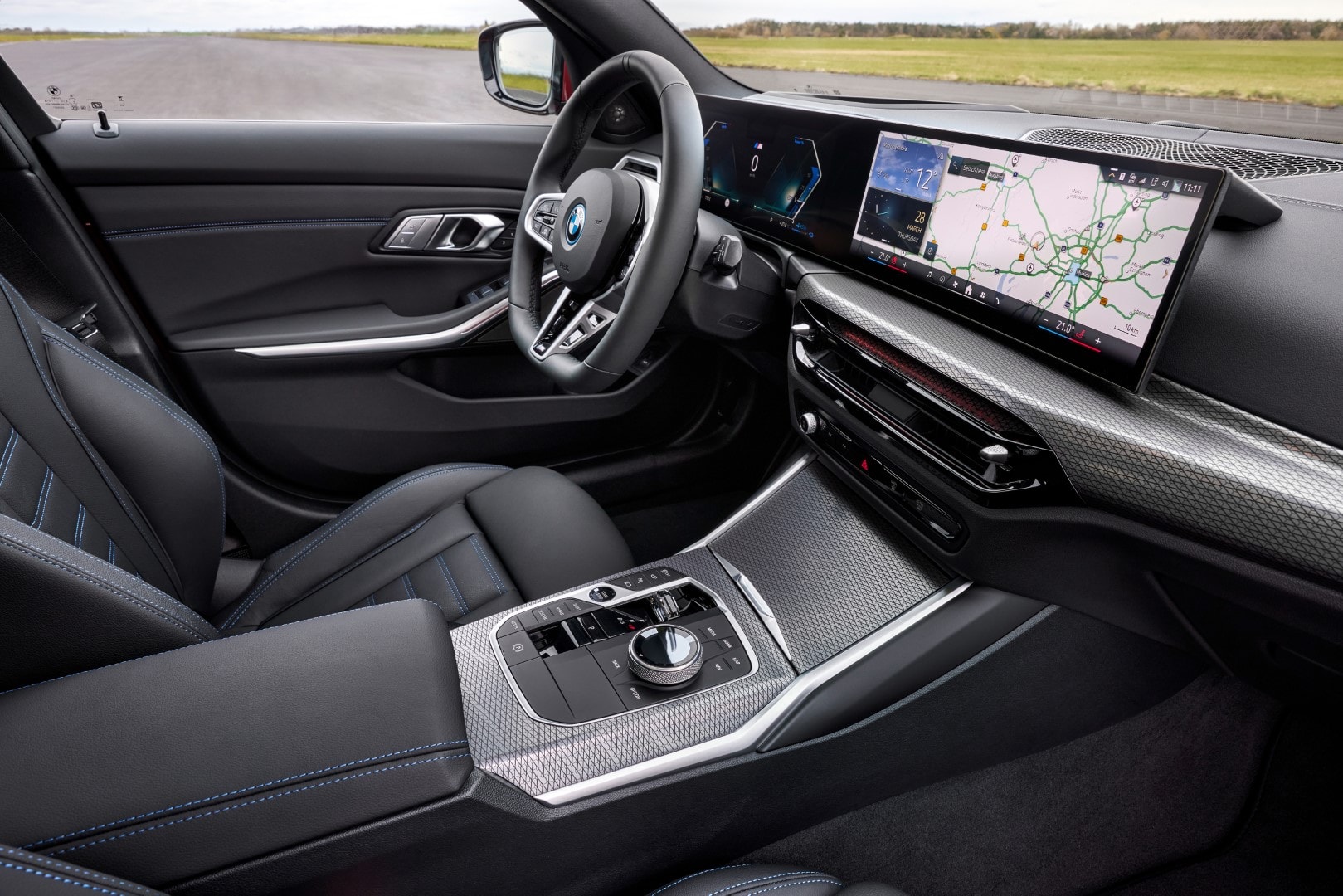 Interior del BMW Serie 3 Touring, con acabados premium y tecnología avanzada.