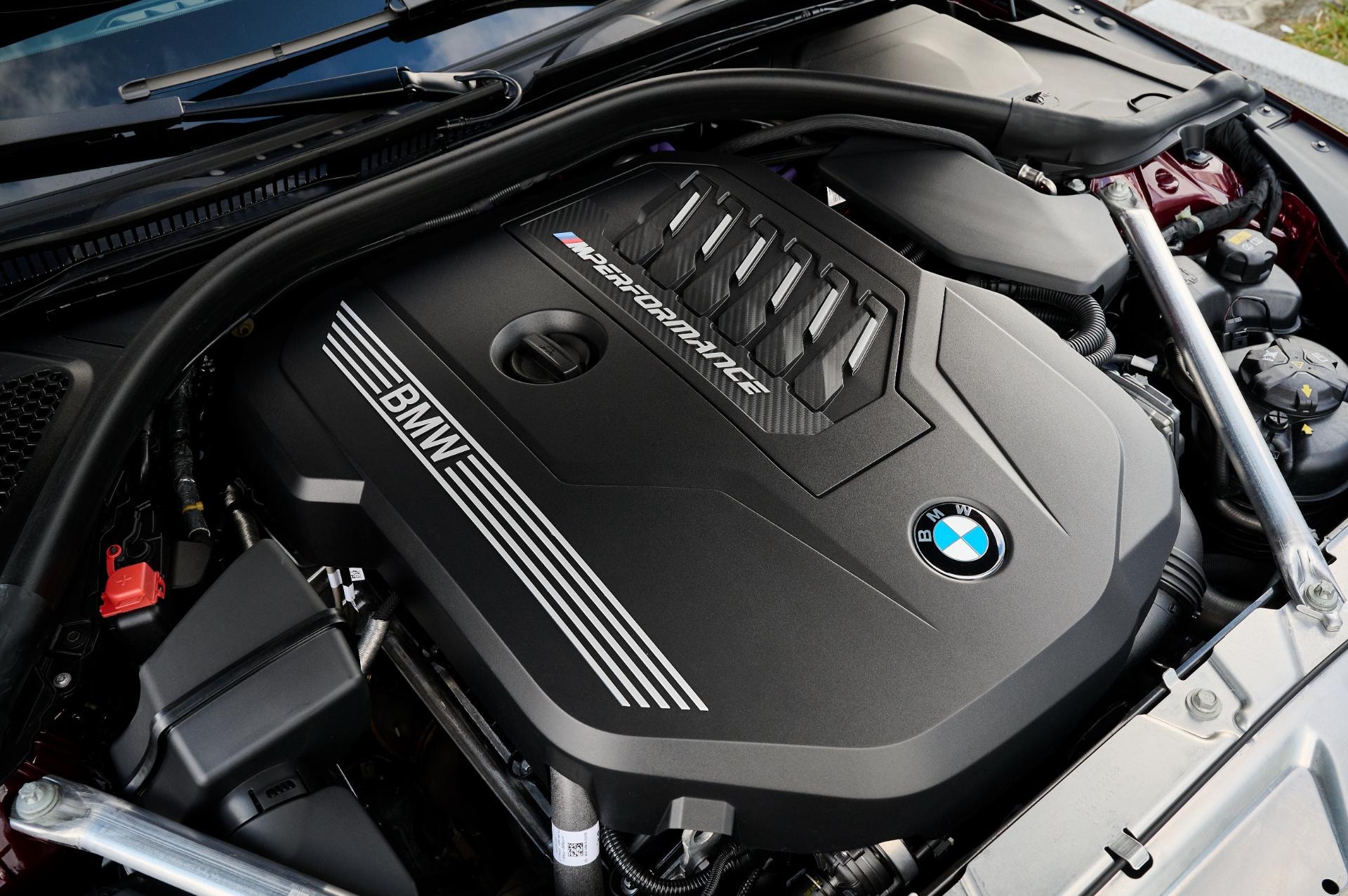 Vista superior del motor BMW TwinPower Turbo.