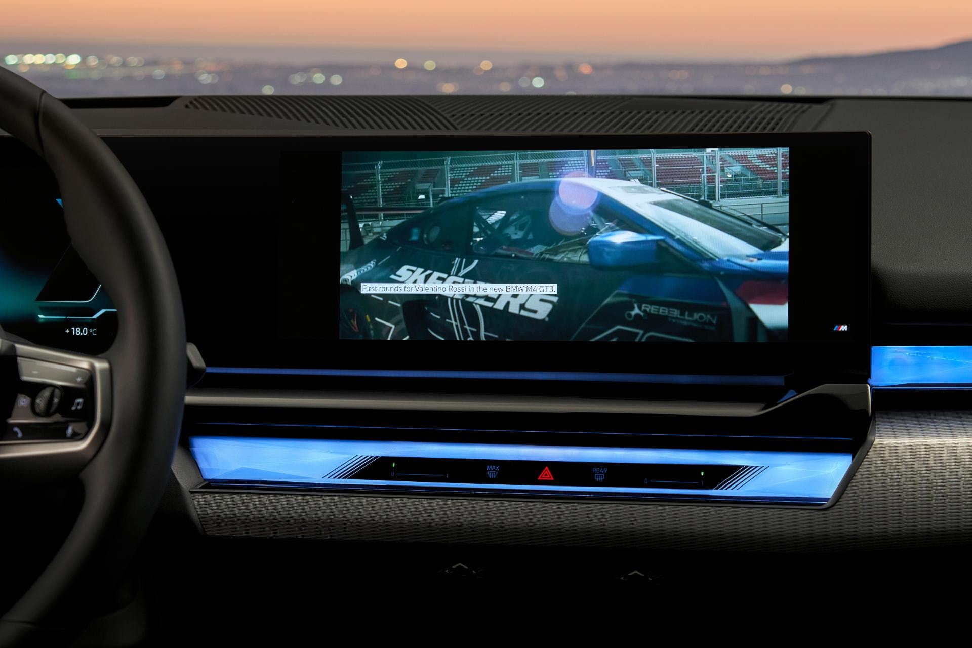 Detalle de la pantalla digital de instrumentación del BMW Serie 5 Híbrido.