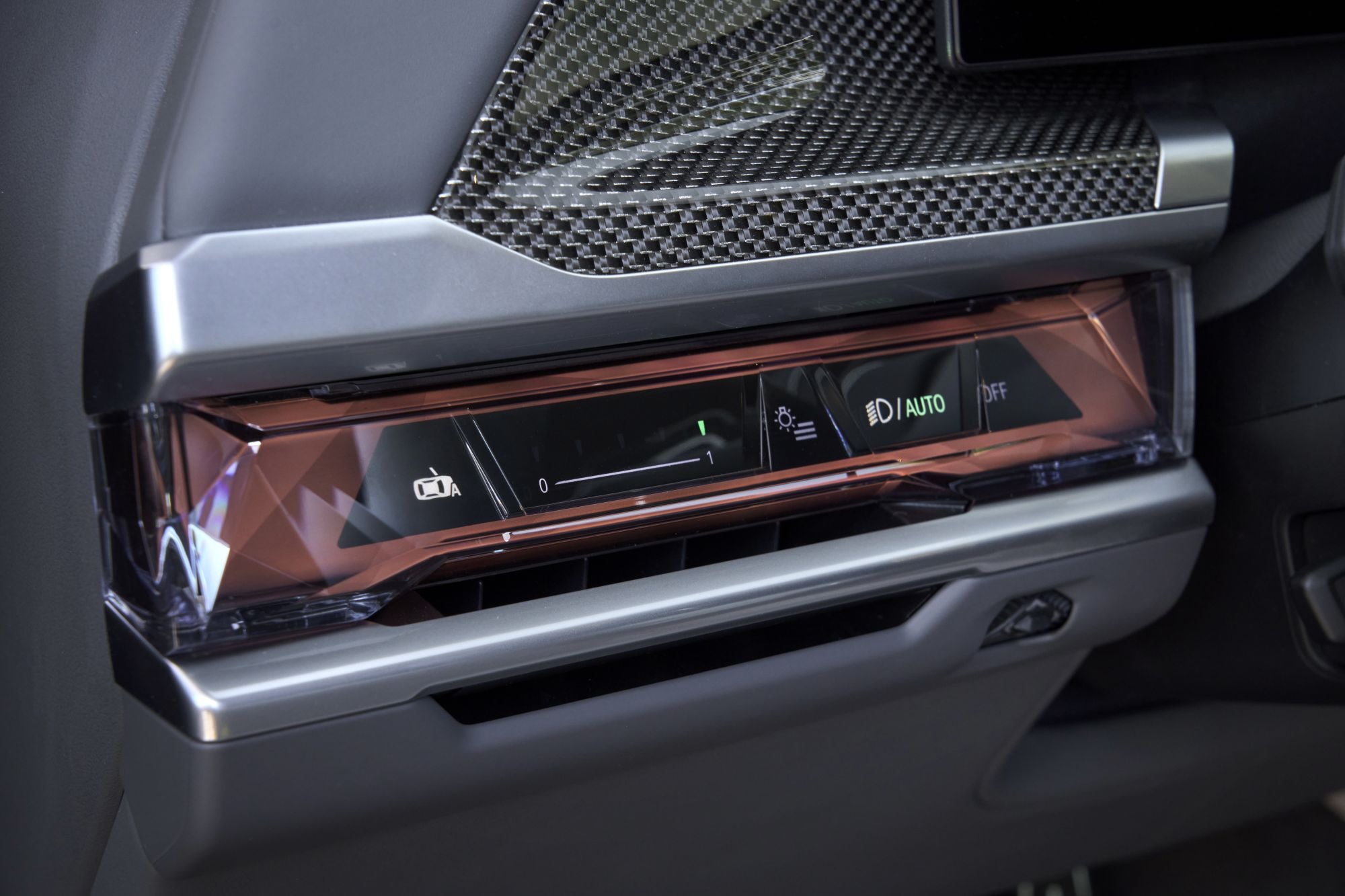 Vista del control central, combinando tecnología con un diseño intuitivo.