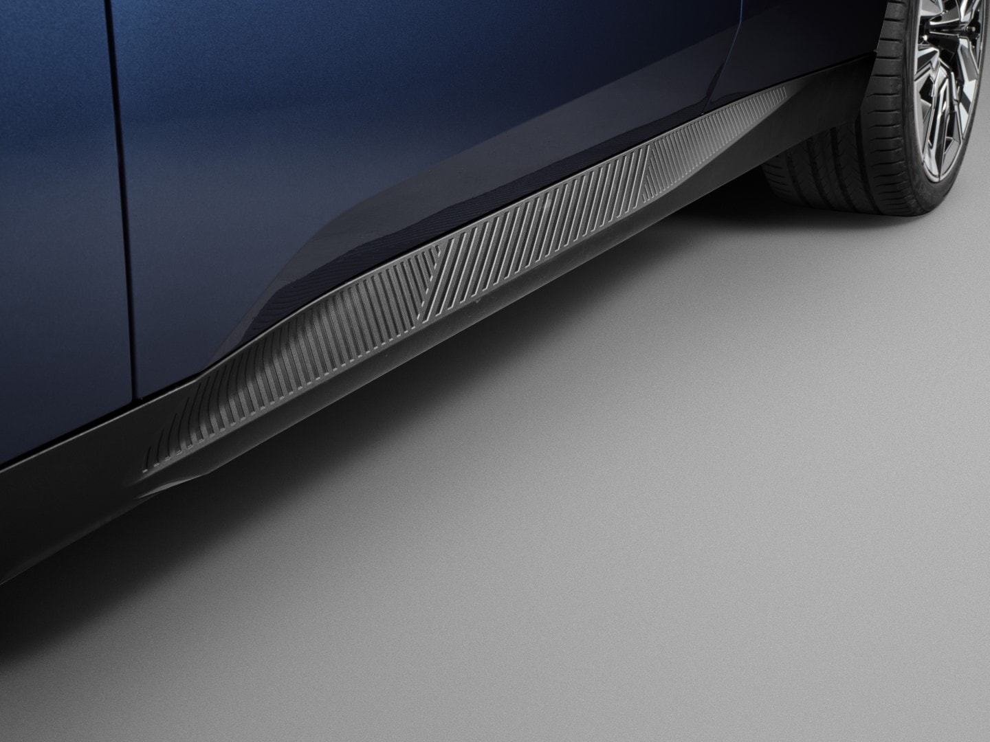 Close-up del elegante detalle lateral del BMW X3 Híbrido.