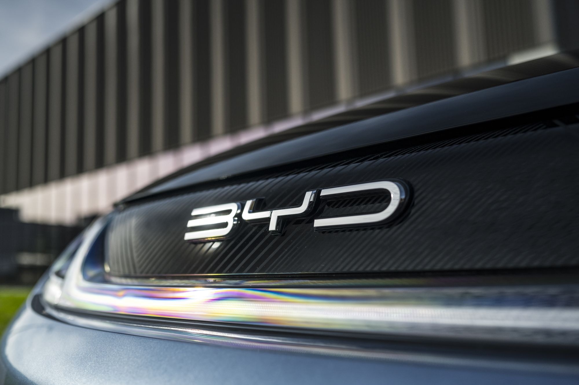 Primer plano de la llanta del BYD Dolphin, resaltando su estilo moderno