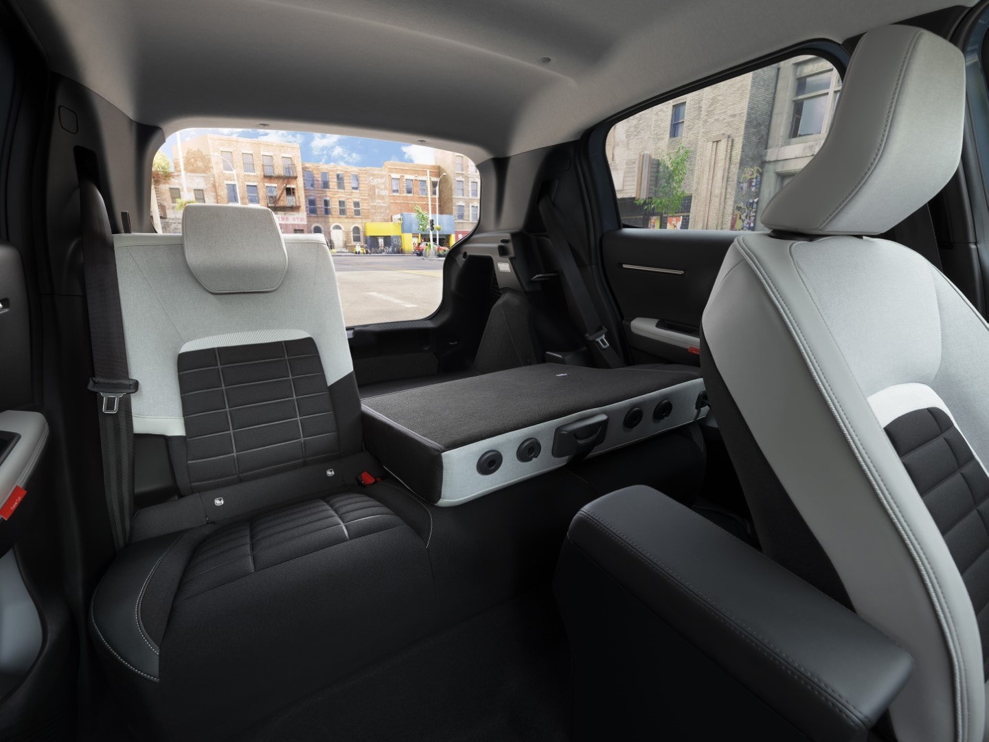 Asientos traseros del Citroën C3, resaltando espacio y confort.