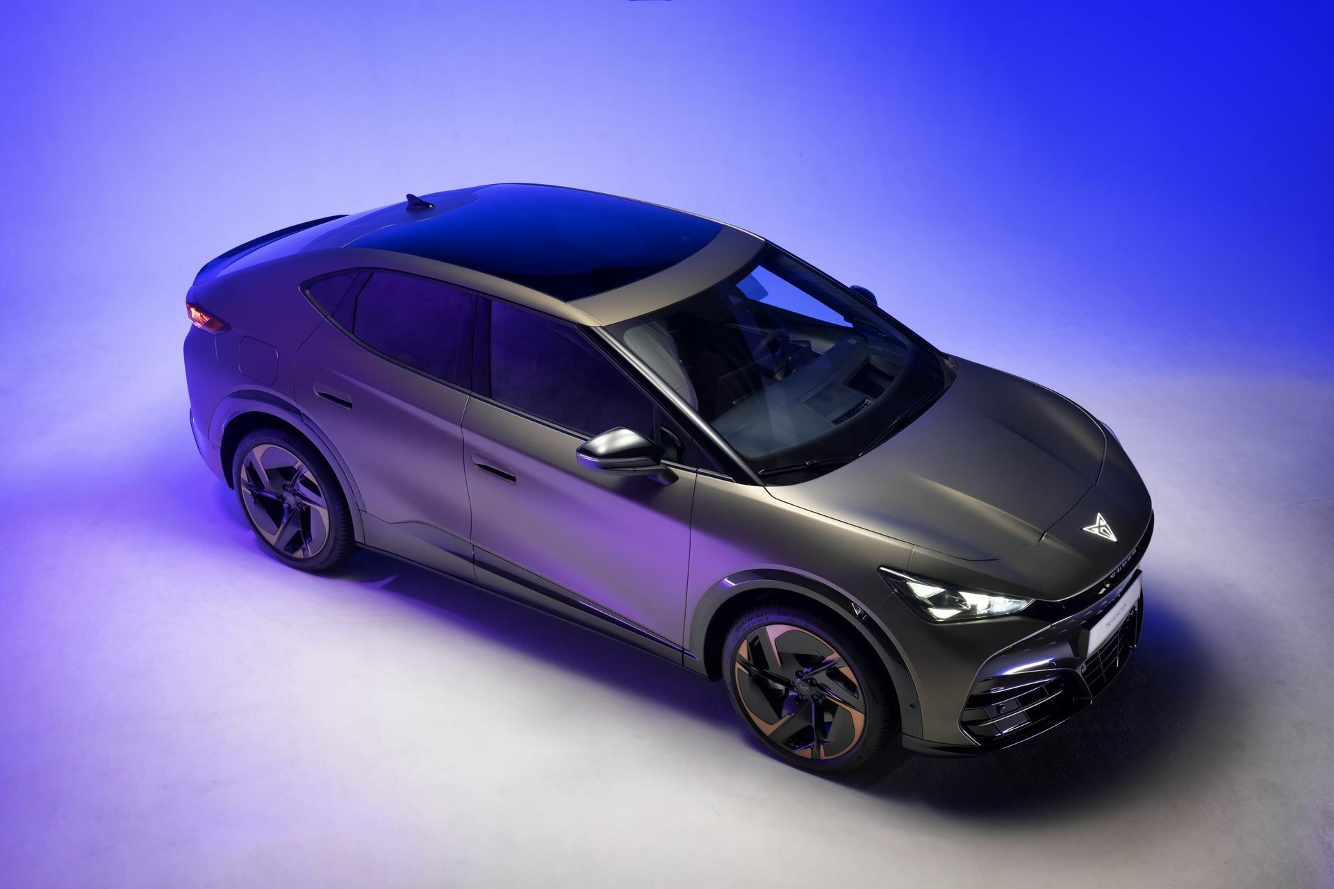 Vista aérea del Tavascan resaltando su techo y diseño aerodinámico.