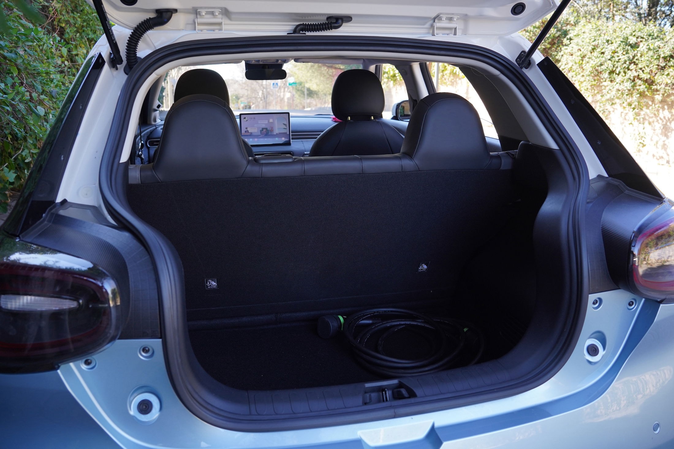 Vista del tablero del Dongfeng Box, moderno y funcional.