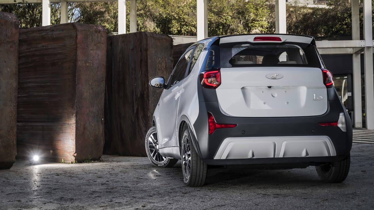 Imagen del DR 1.0 destacando su diseño compacto y trasera moderna.