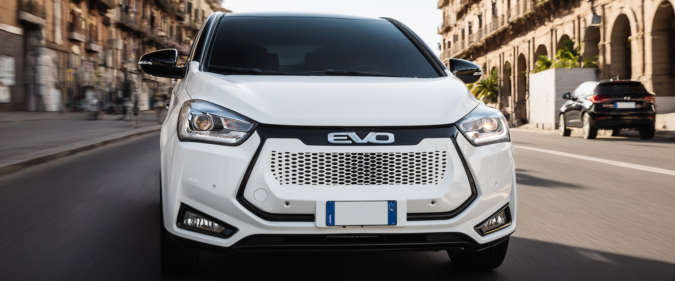 Imagen aérea del EVO 3, mostrando su diseño desde arriba