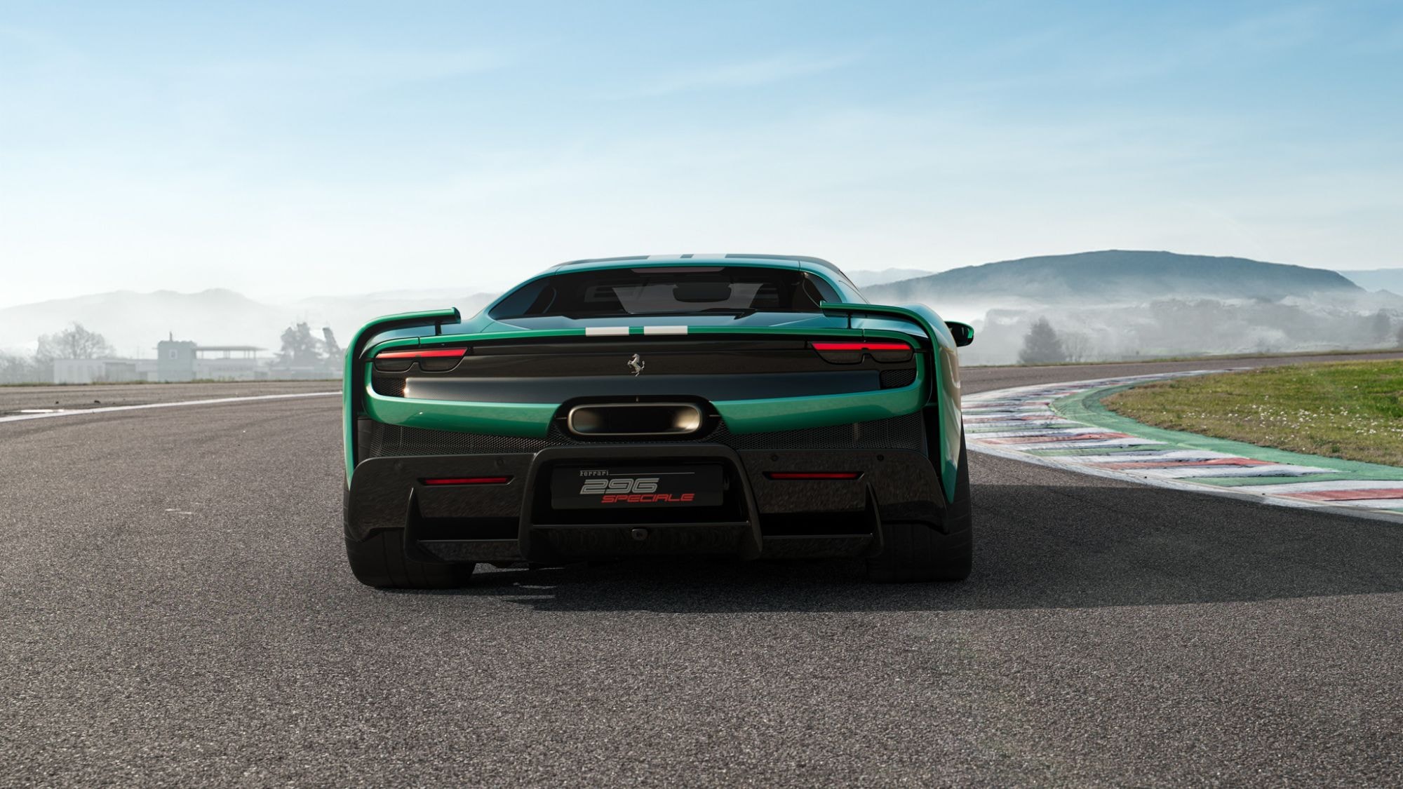 Detalles de los asientos del Ferrari 296, con un acabado impecable.