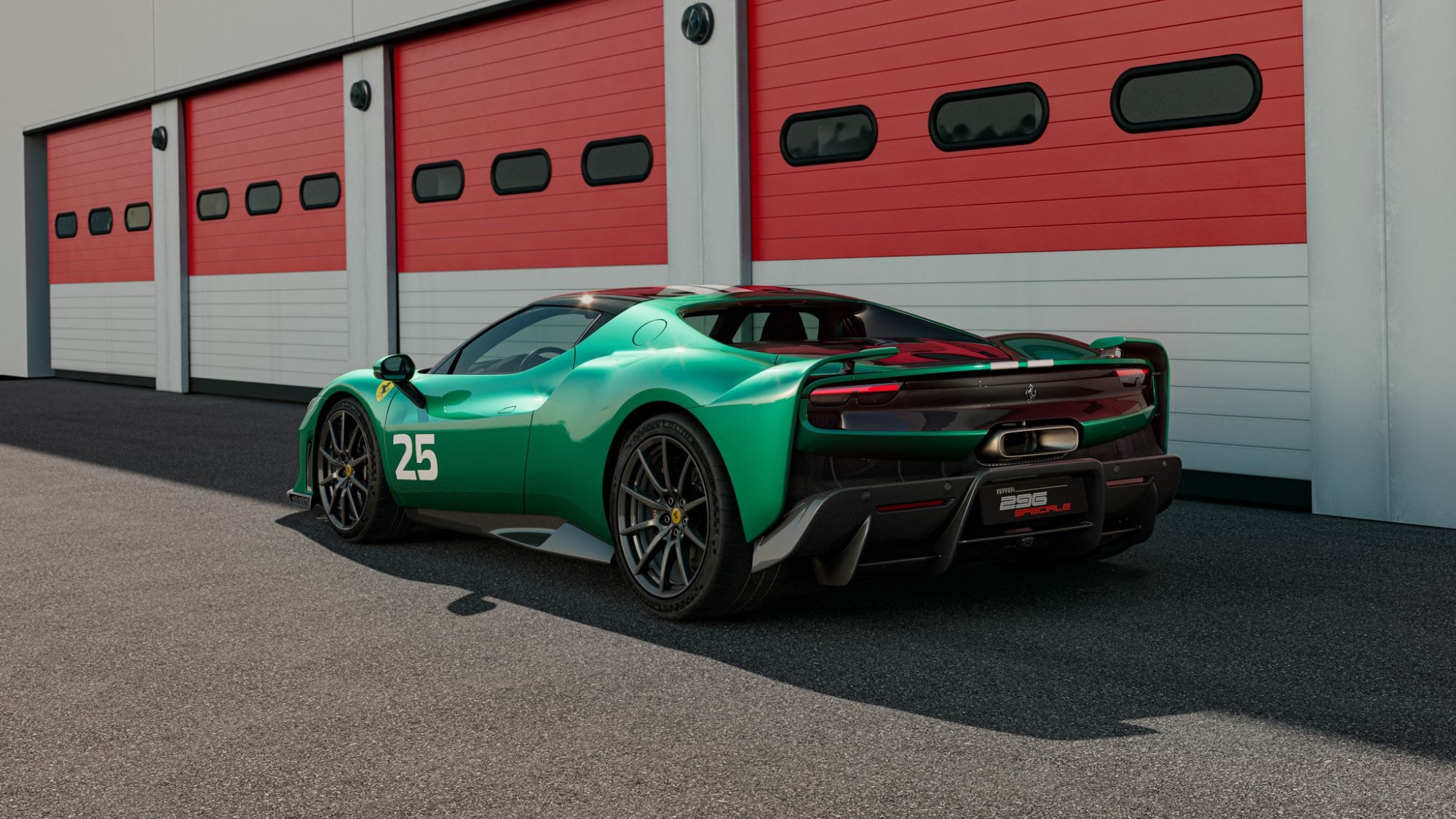Interior del Ferrari 296, con asientos deportivos que combinan confort y diseño.