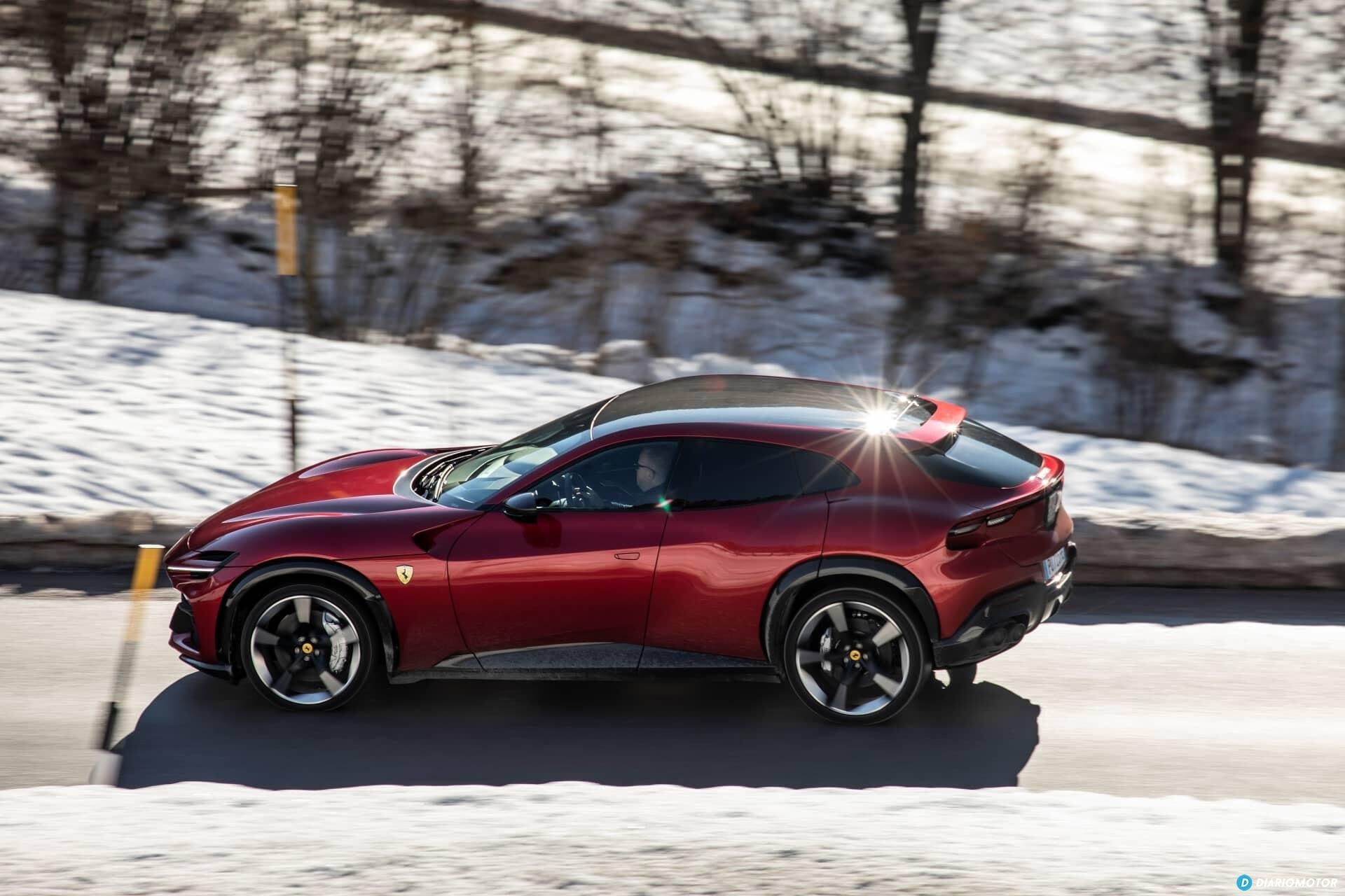 Lateral del Purosangue capturando su esencia deportiva.