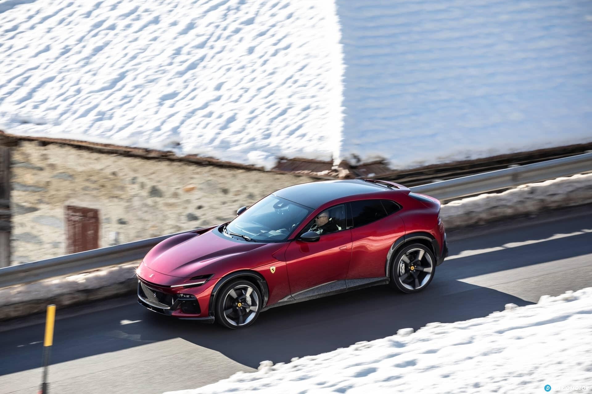 Lateral del Purosangue bañado por el sol invernal.