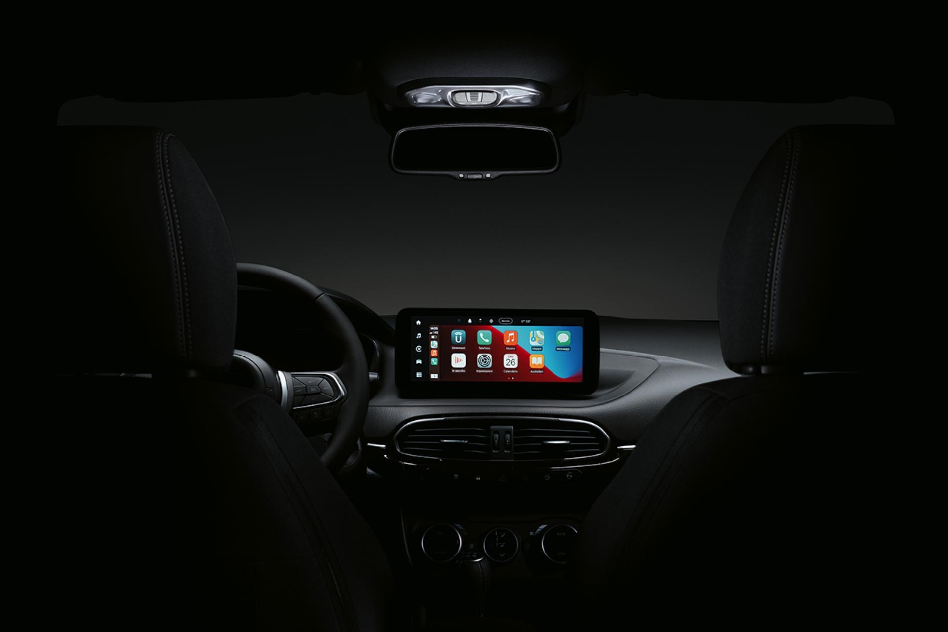 Primer plano de la parrilla frontal del Fiat Tipo 5P.