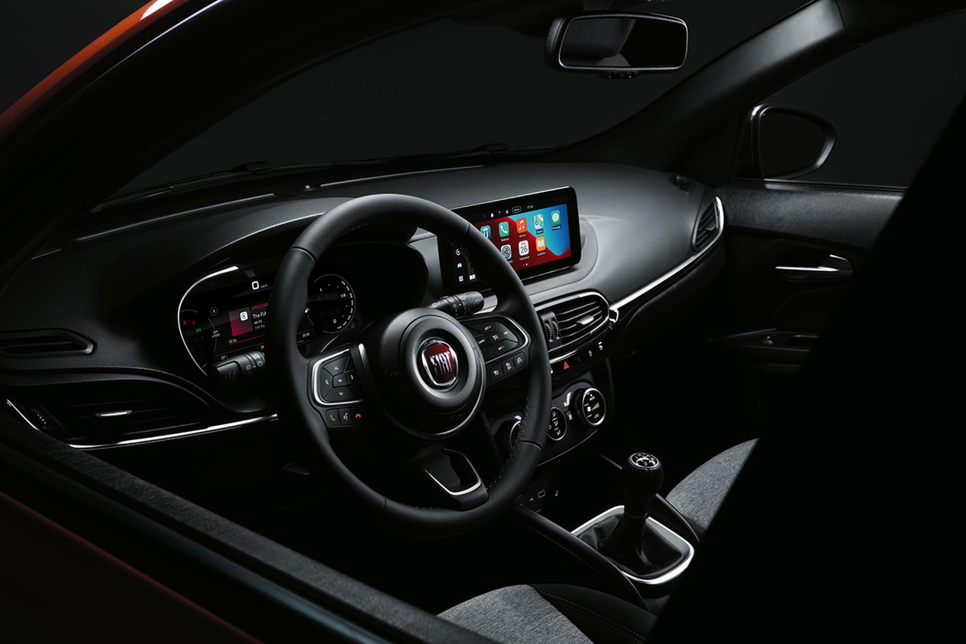 Sistema de infotainment del Fiat Tipo 5P.