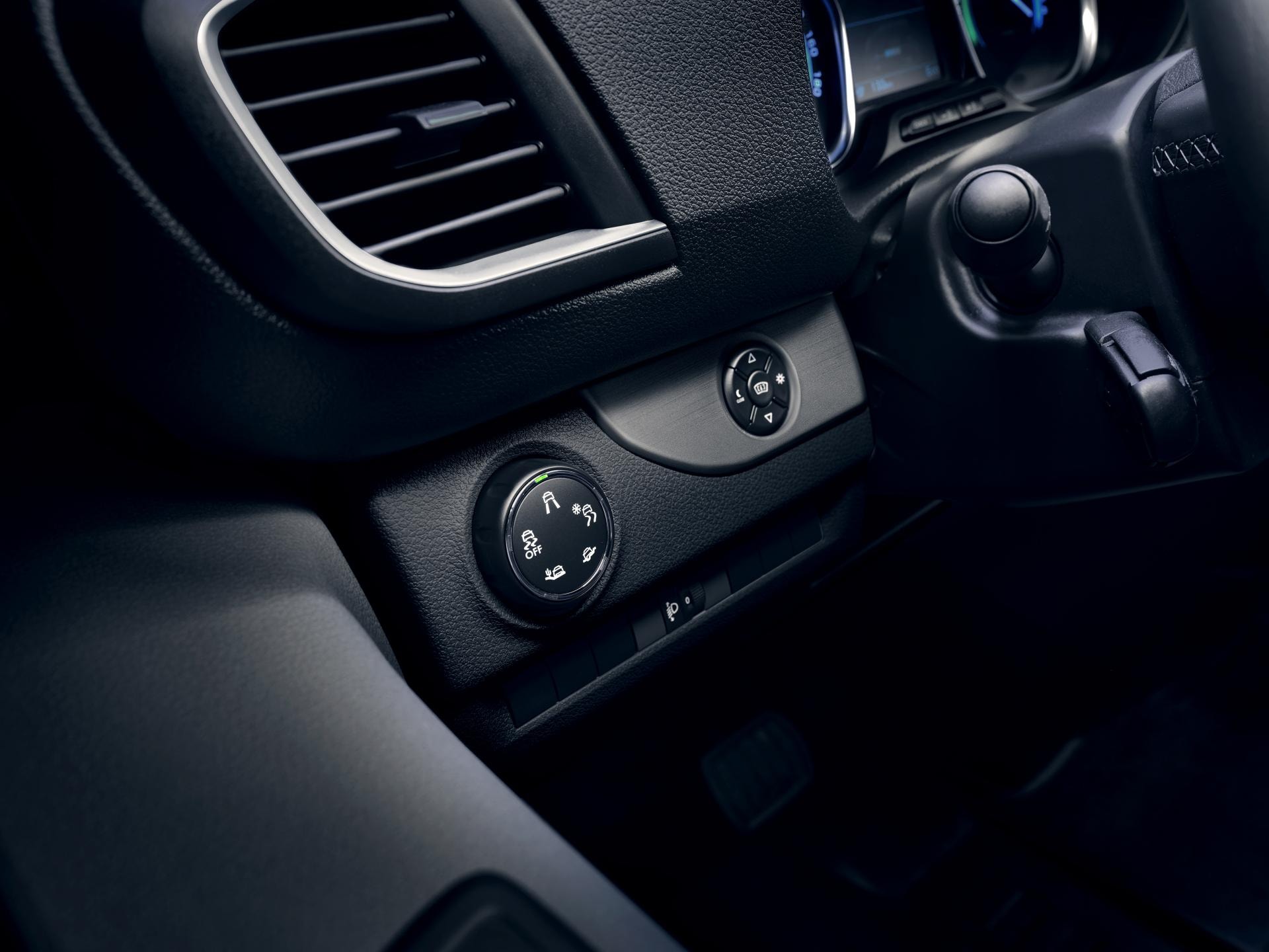 Mandos de climatización para la zona trasera del Fiat Ulysse.