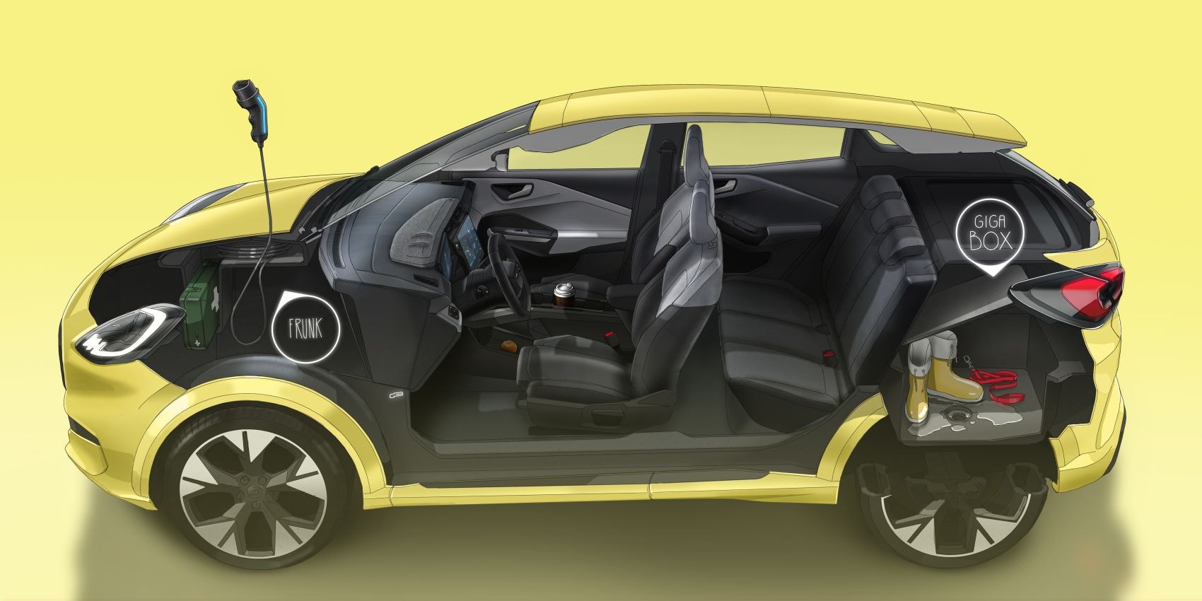 Interior equipado con tecnología avanzada y materiales confortables.