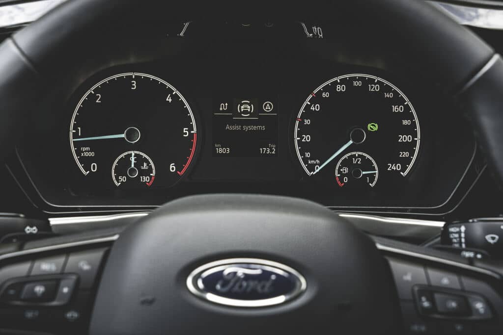 Detalle del cuadro de instrumentos del Tourneo Connect