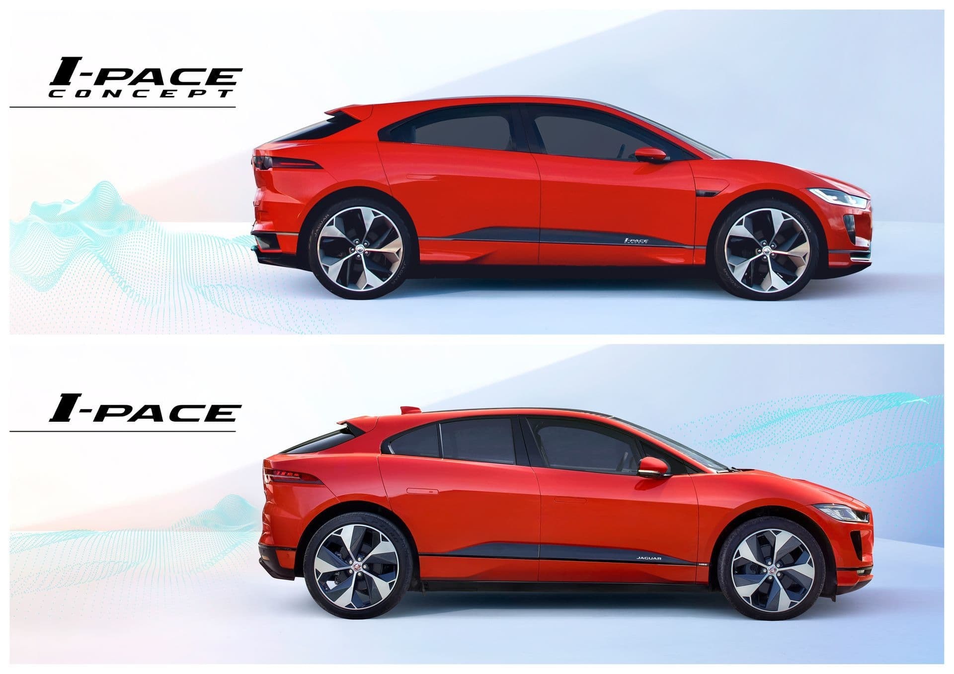 Comparativa Jaguar I-Pace Concept y modelo de producción.