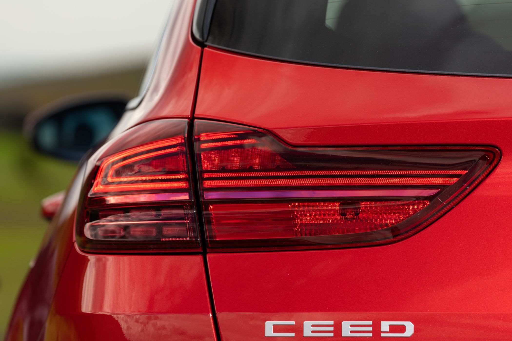 Nombre "CEED" bien visible en la parte trasera, denota identidad.