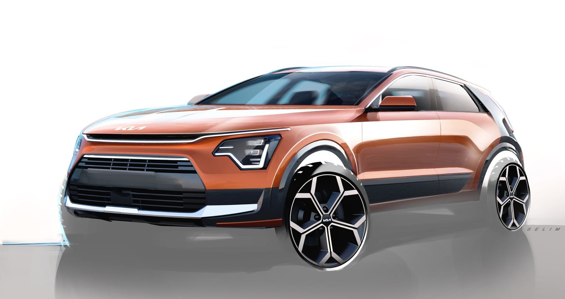 Imagen conceptual del Kia Niro, aún no disponible en versión híbrida.