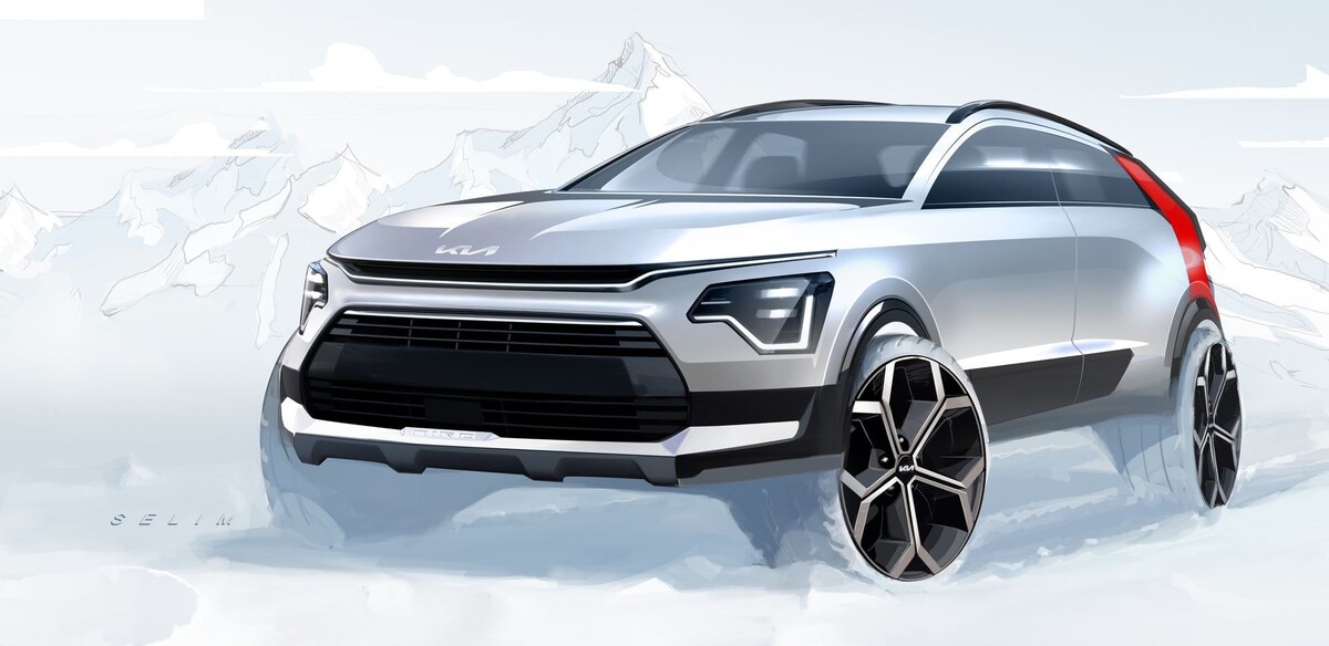 Concepto de diseño del Kia Niro Híbrido, combinando estética y funcionalidad. Concepto de diseño del Kia Niro Híbrido, combinando estética y funcionalidad.