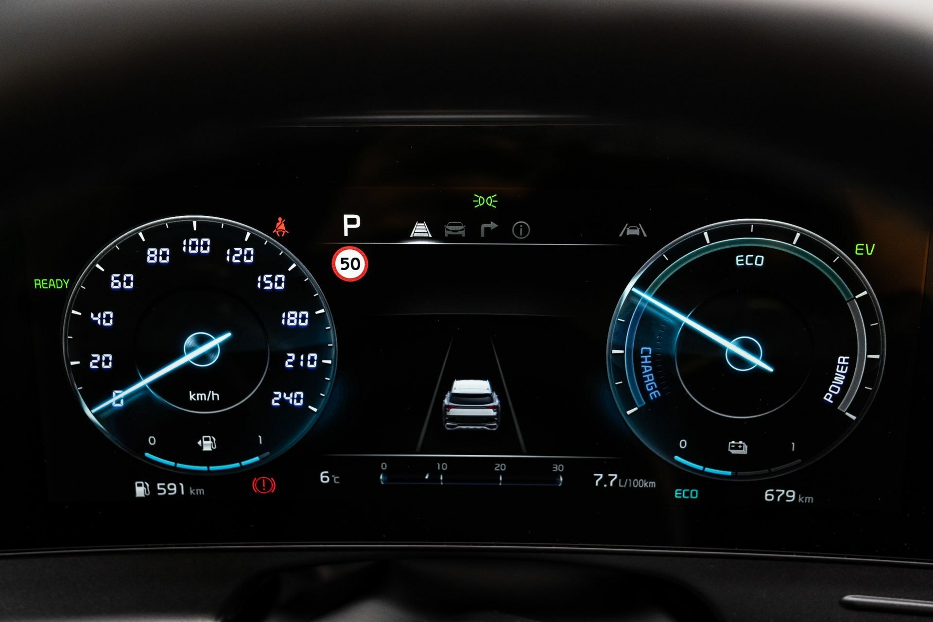 Cuadro de instrumentos digitales del Kia Sportage