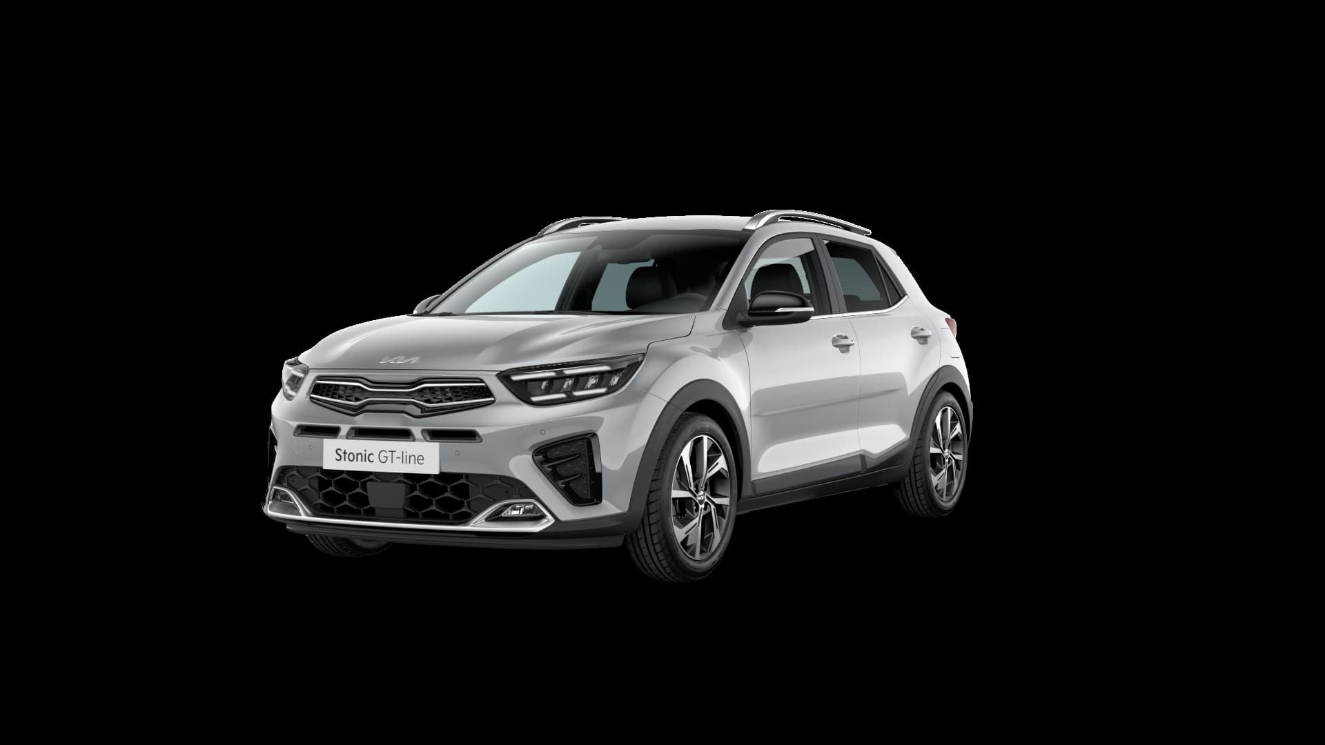 Kia Stonic con enfoque frontal y lateral en ambiente controlado.