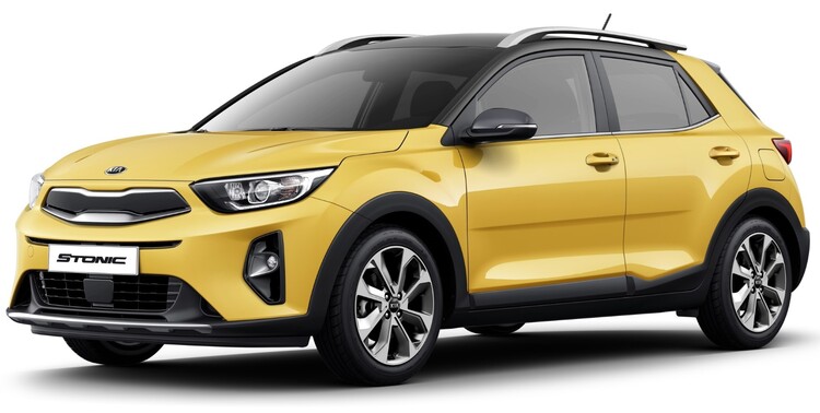 Vista trasera del Kia Stonic que destaca su diseño moderno. Vista trasera del Kia Stonic que destaca su diseño moderno.