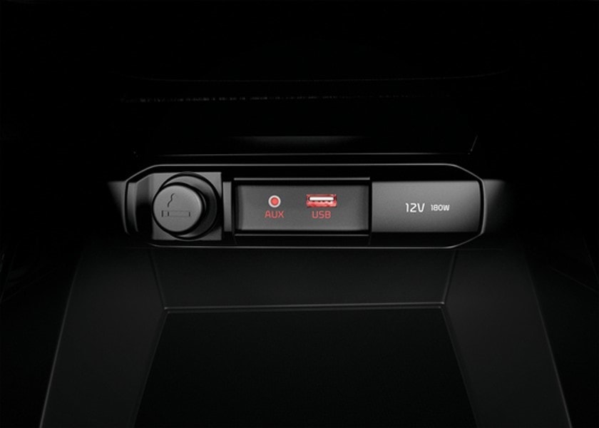 Detallada pantalla del Kia Stonic, ideal para el control del viaje.