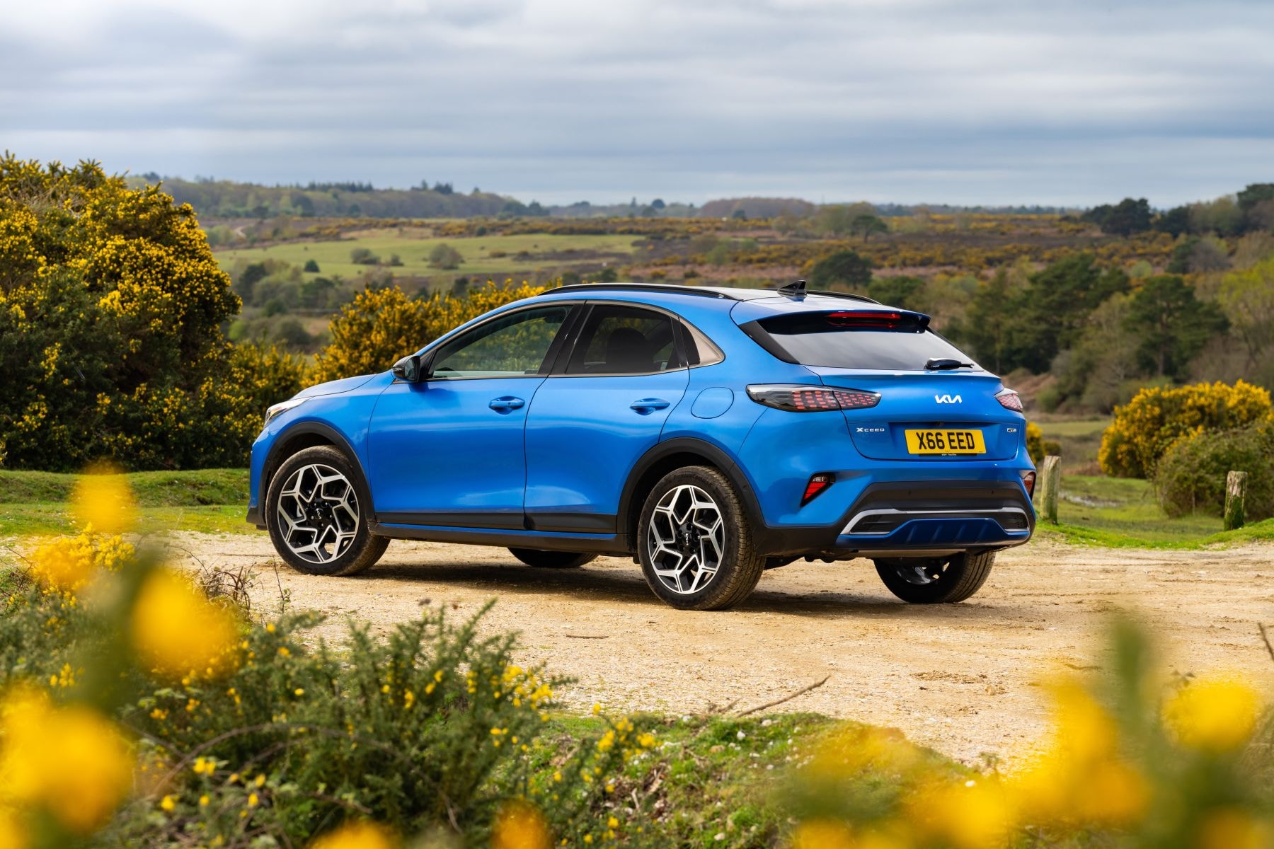 Kia Xceed en terreno natural, evidenciando su versatilidad urbana y off-road.