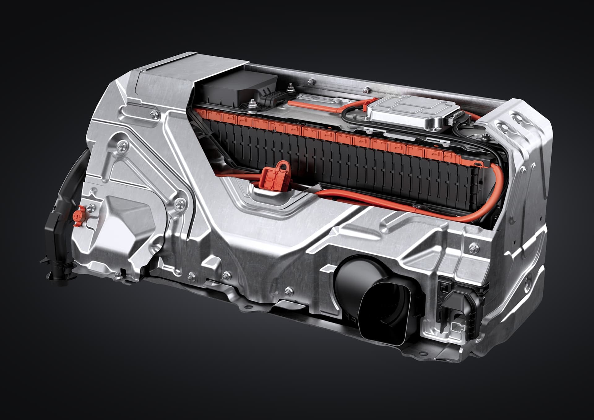 Batería de alto voltaje del sistema híbrido del Lexus LS.