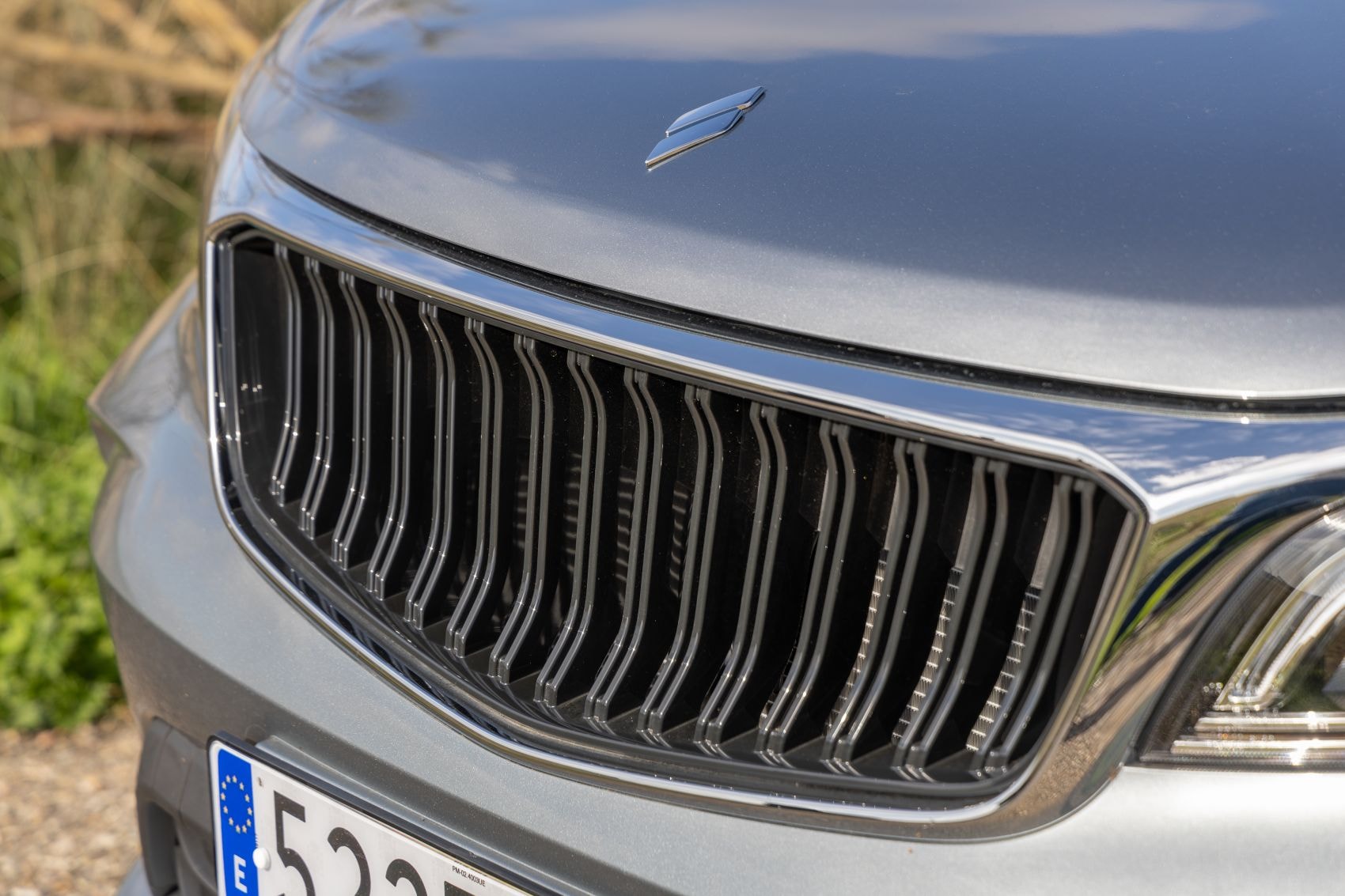 Detalle del estribo lateral que añade funcionalidad y estilo al vehículo.