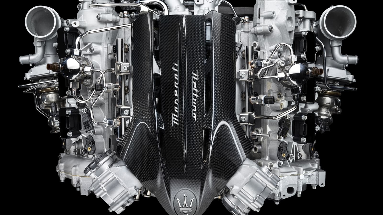 Maserati MC20 motor V6 biturbo, corazón de la bestia italiana.