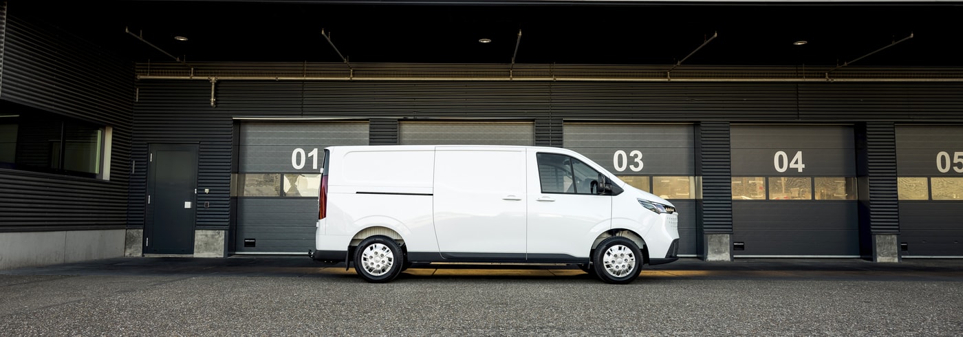 Vista lateral del Maxus Deliver 7, destaca su aerodinámica.