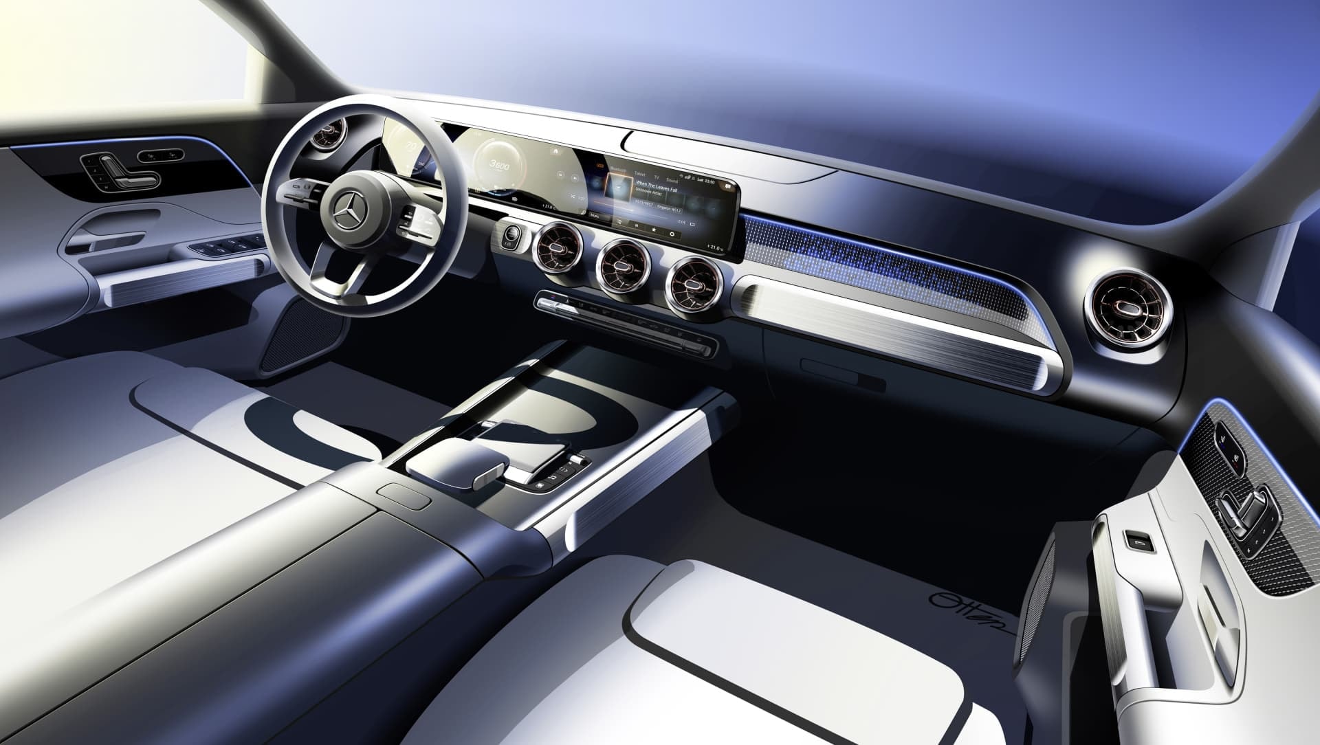 Enfoque en elementos específicos del interior del EQB, subrayando su acabado y diseño.