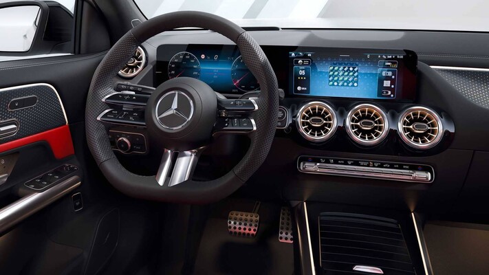 Habitáculo tecnológico con enfasis en confort y conectividad. Habitáculo tecnológico con enfasis en confort y conectividad.