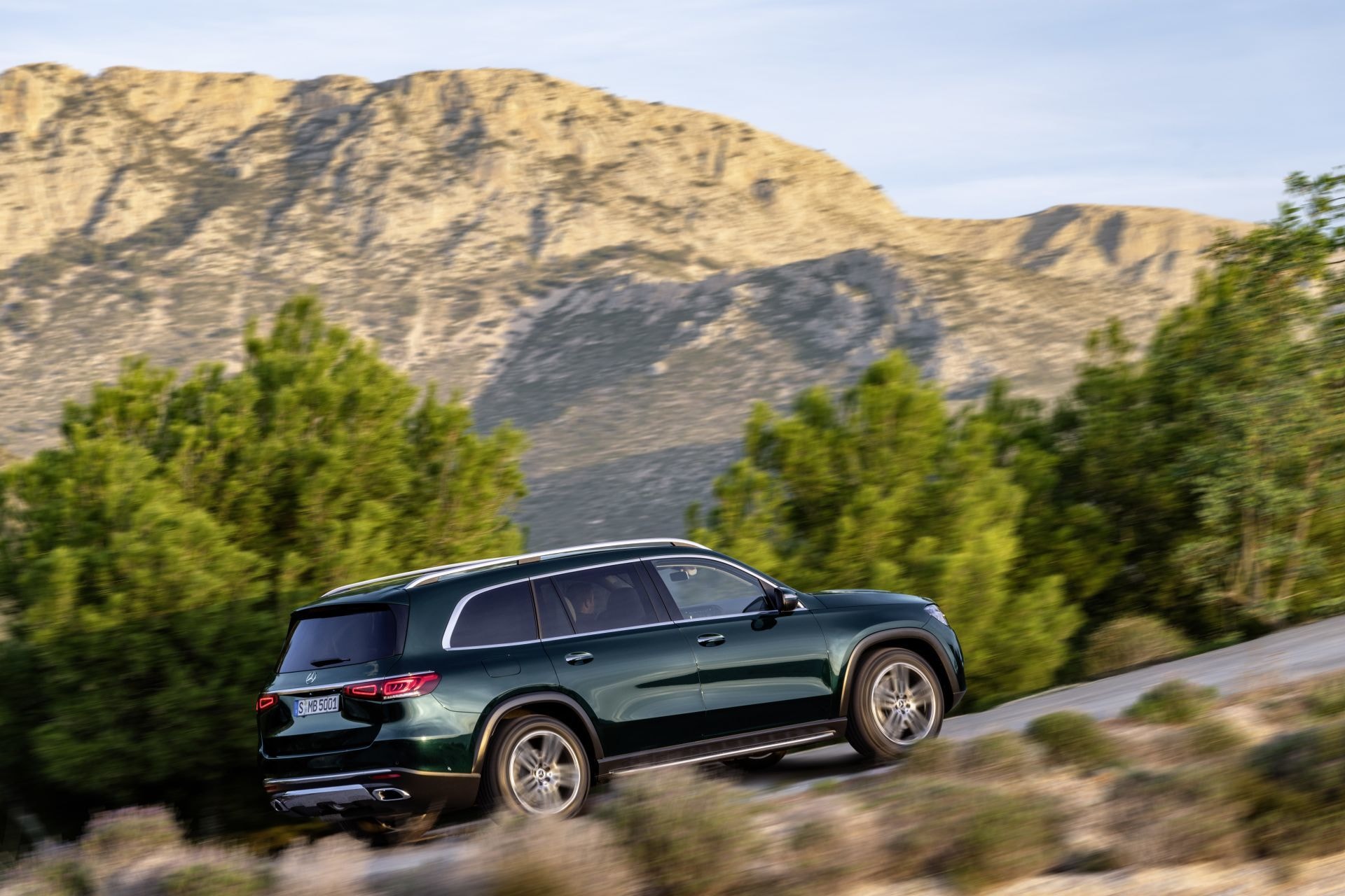 Perfil dinámico del GLS en movimiento por carretera de montaña.