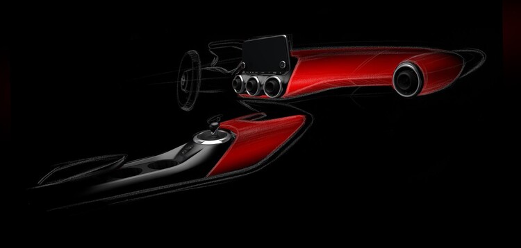 Representación artística del concepto de diseño interior del Juke. Representación artística del concepto de diseño interior del Juke.