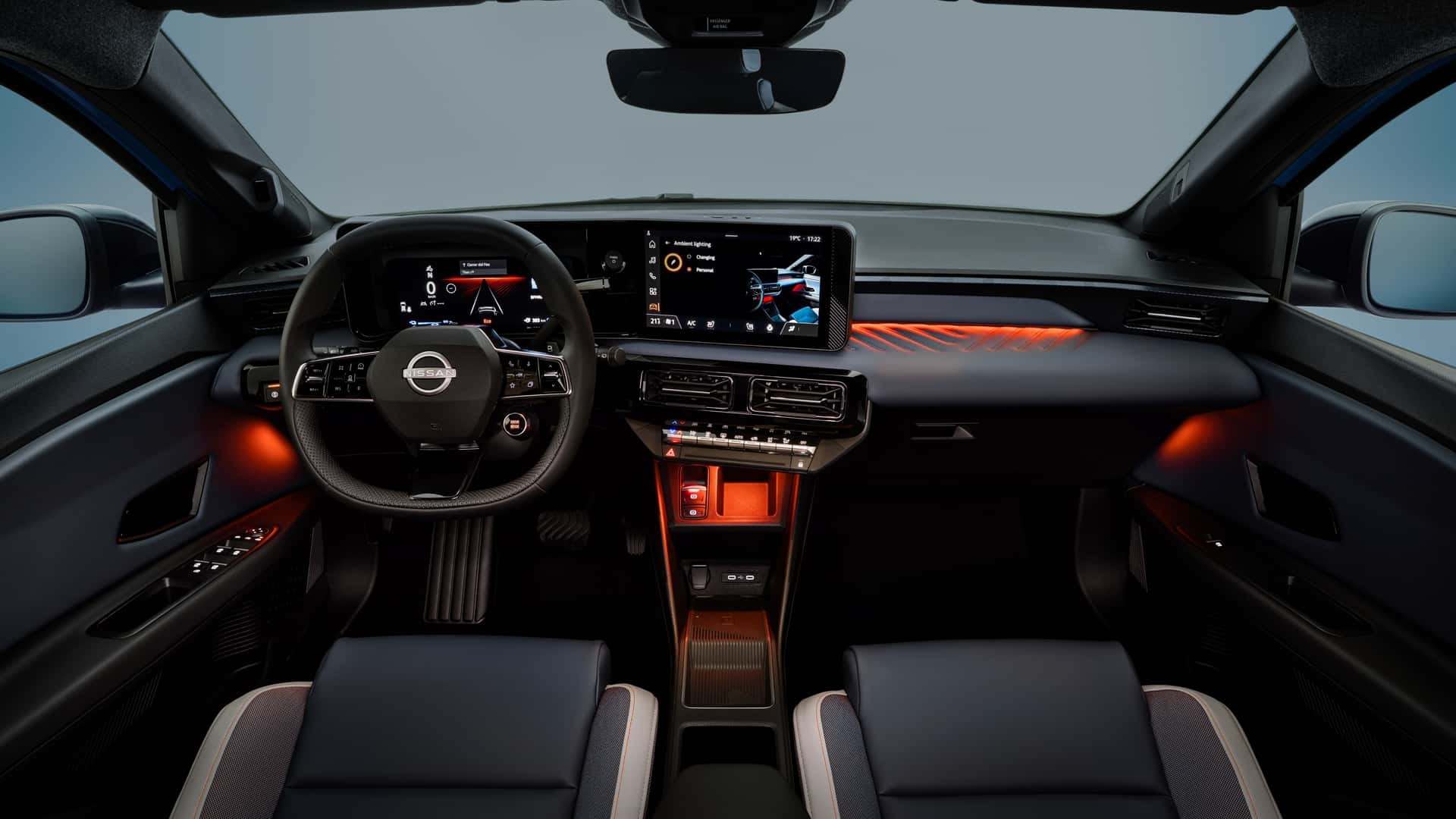 Vista trasera del Nissan Micra eléctrico, destacando su diseño moderno.