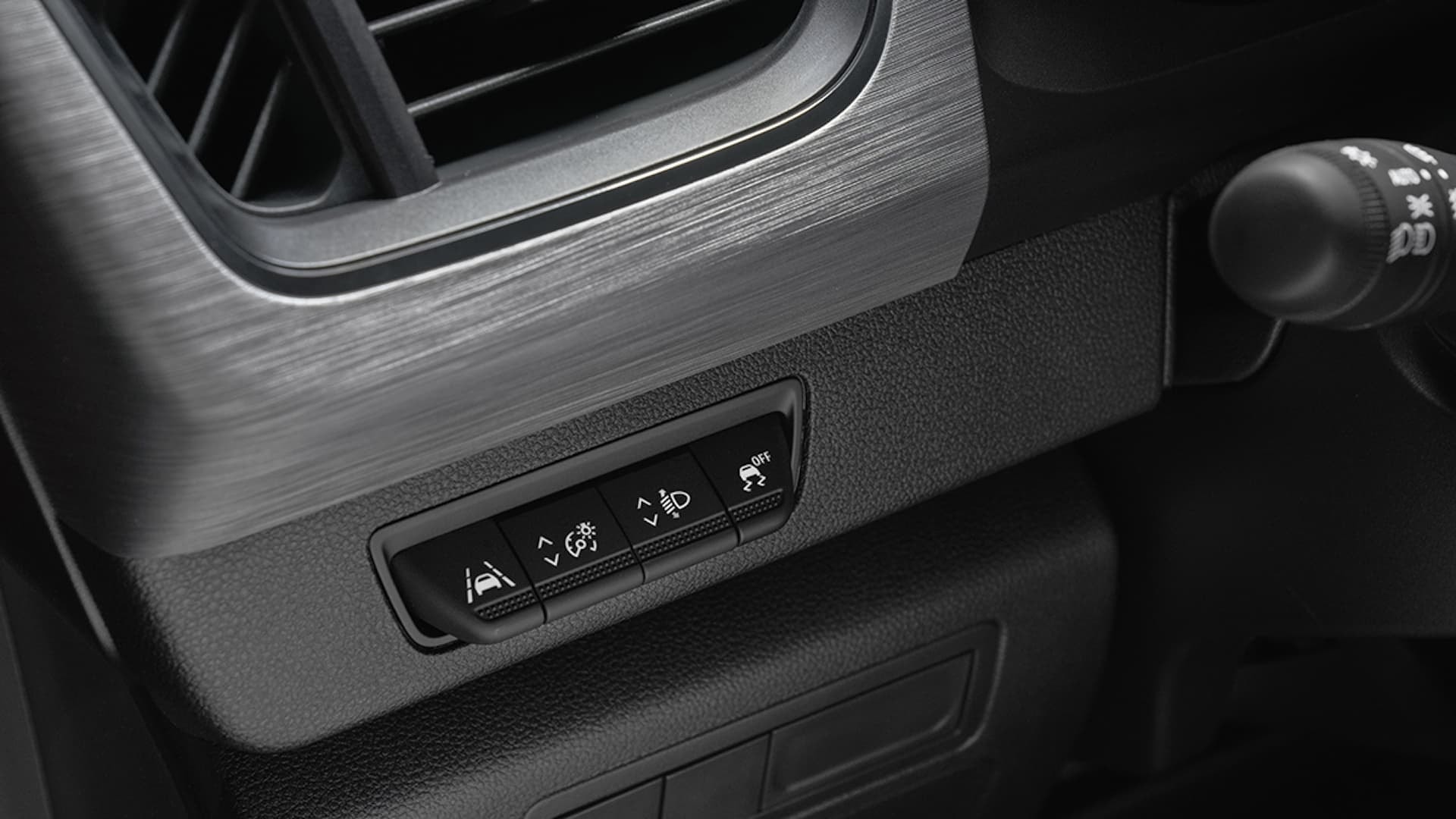 Control de climatización en detalle, impecable diseño.