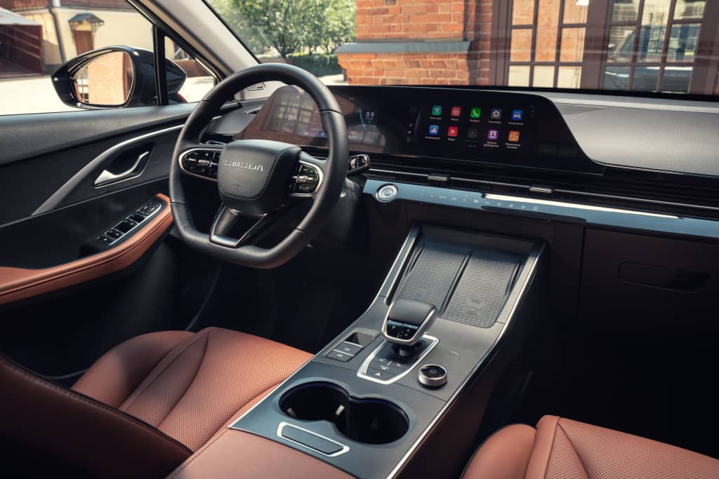 Interior del Omoda 5 con enfoque en la calidad y diseño de los asientos