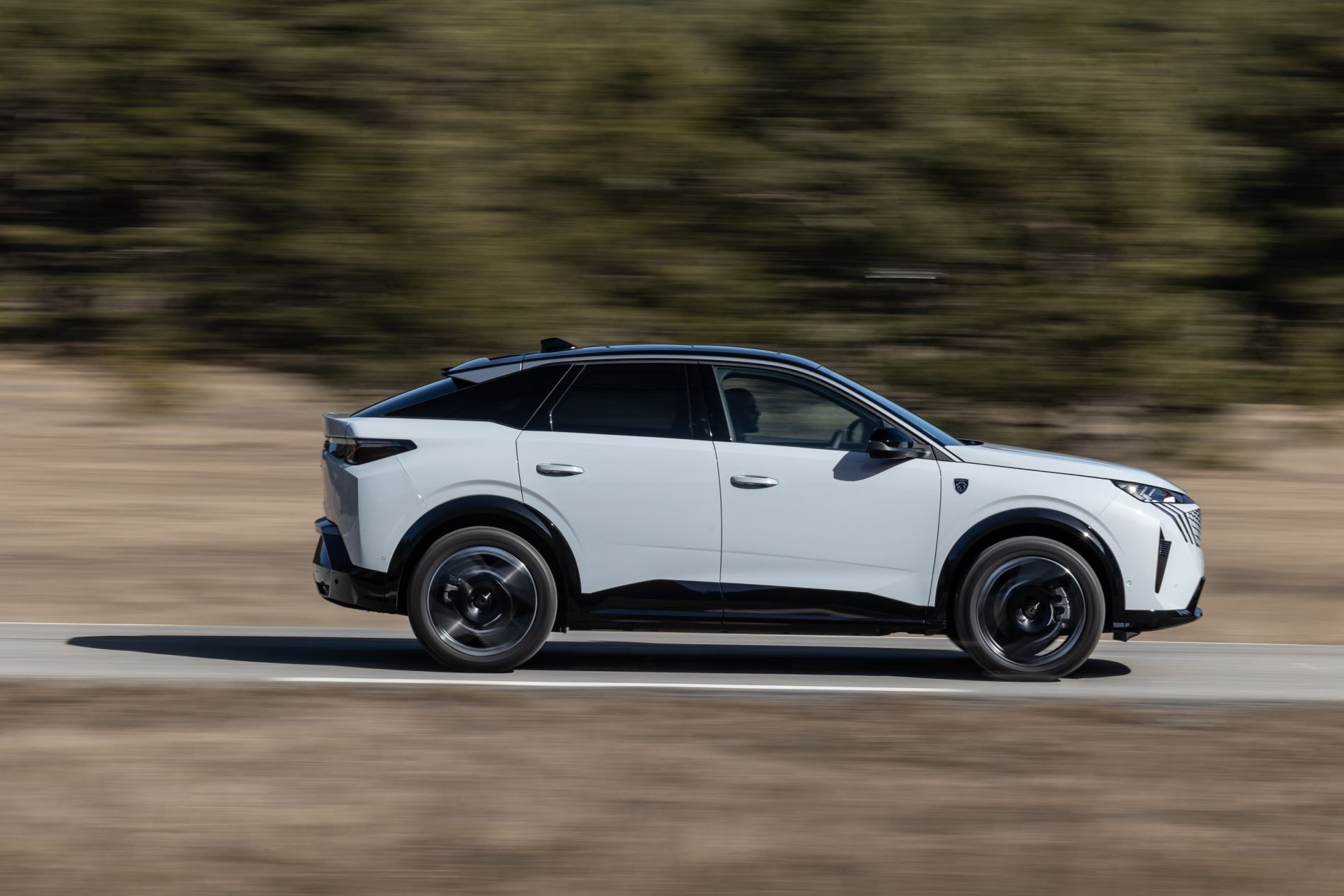 Vista posterior del Peugeot 3008, mostrando su diseño moderno y elegante.