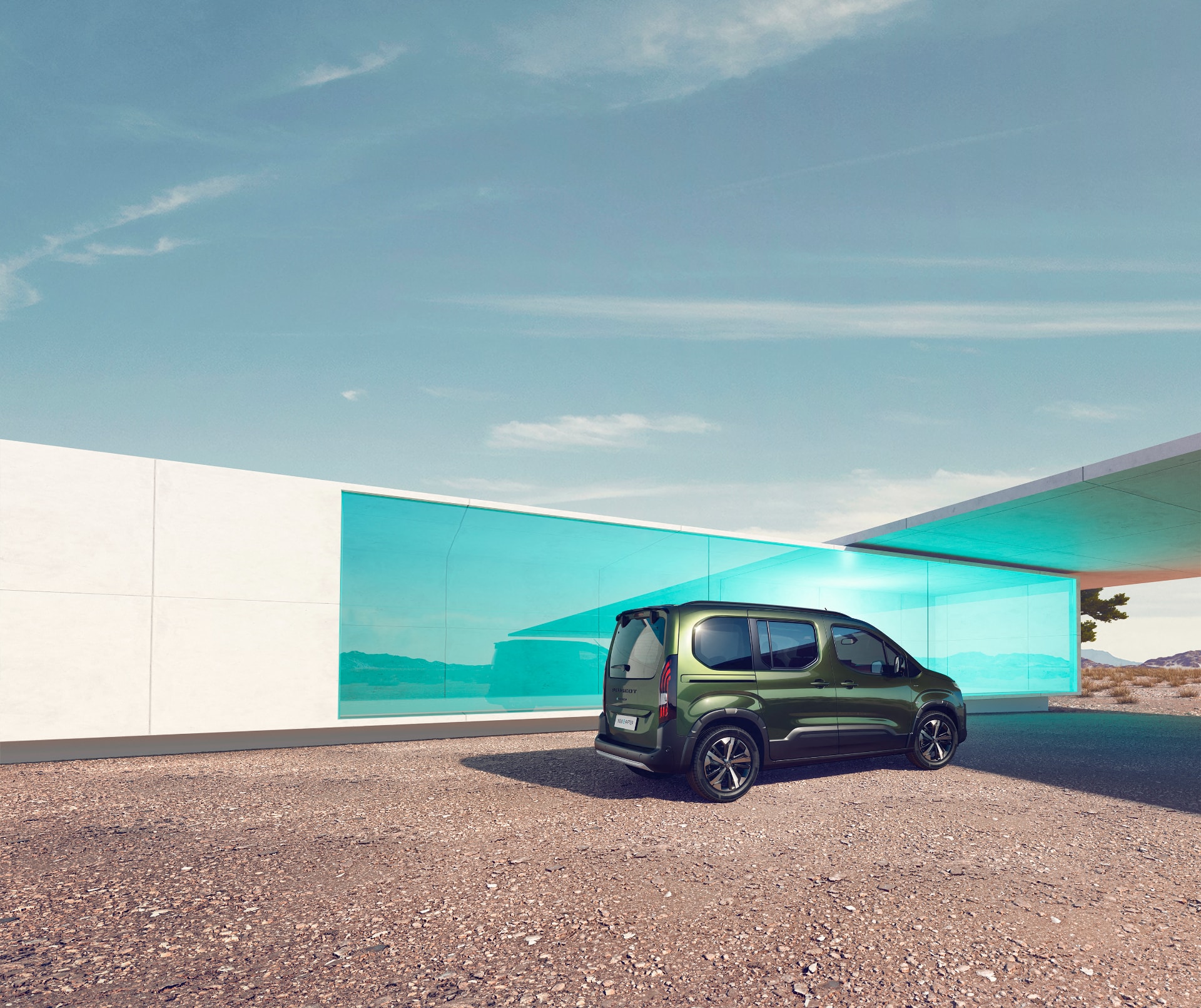 Captura creativa del perfil del e-Rifter, resaltando su forma y color.